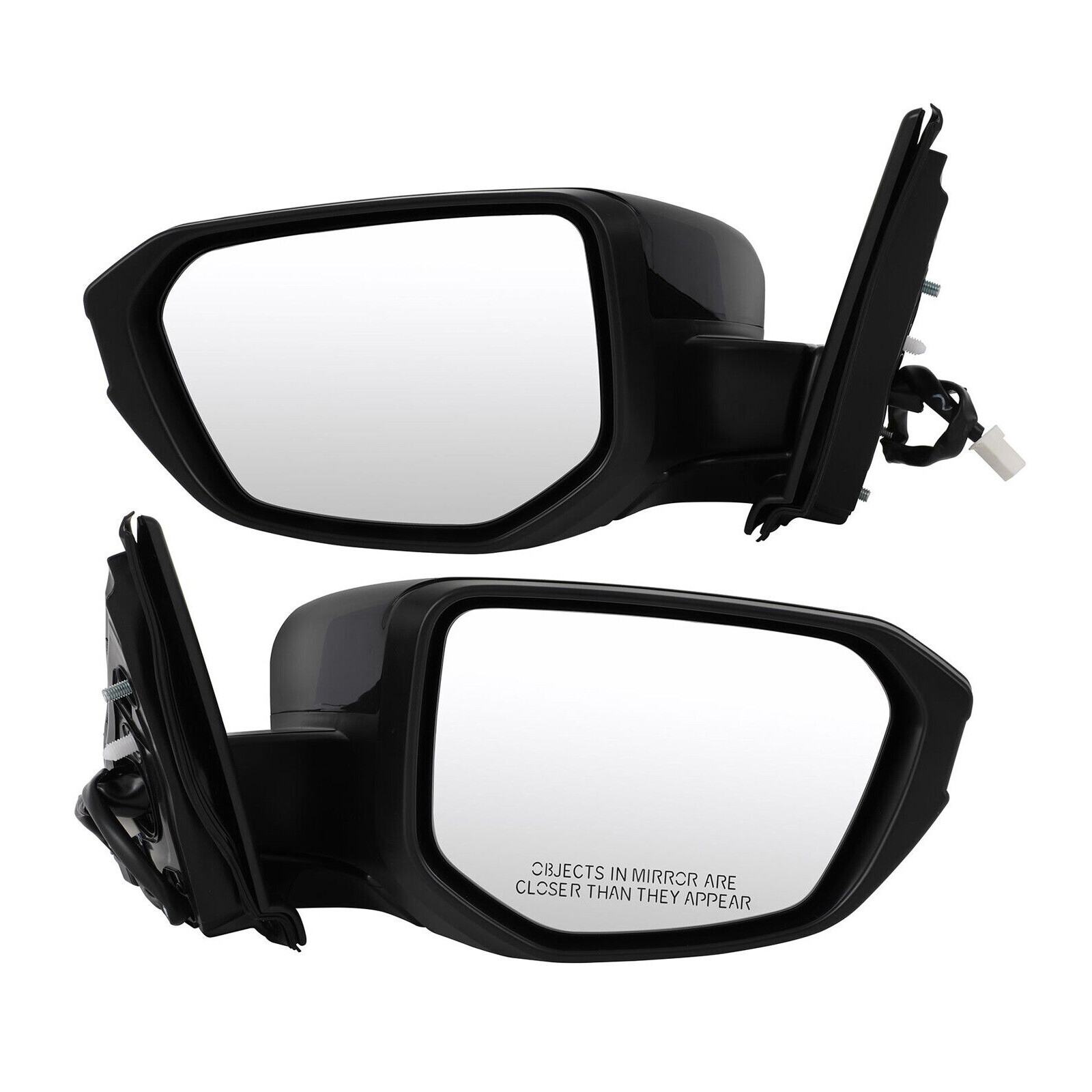 For Honda Civic 2016-2021 Side Mirror Pair 3Pin Black Manual Fold Left&Right