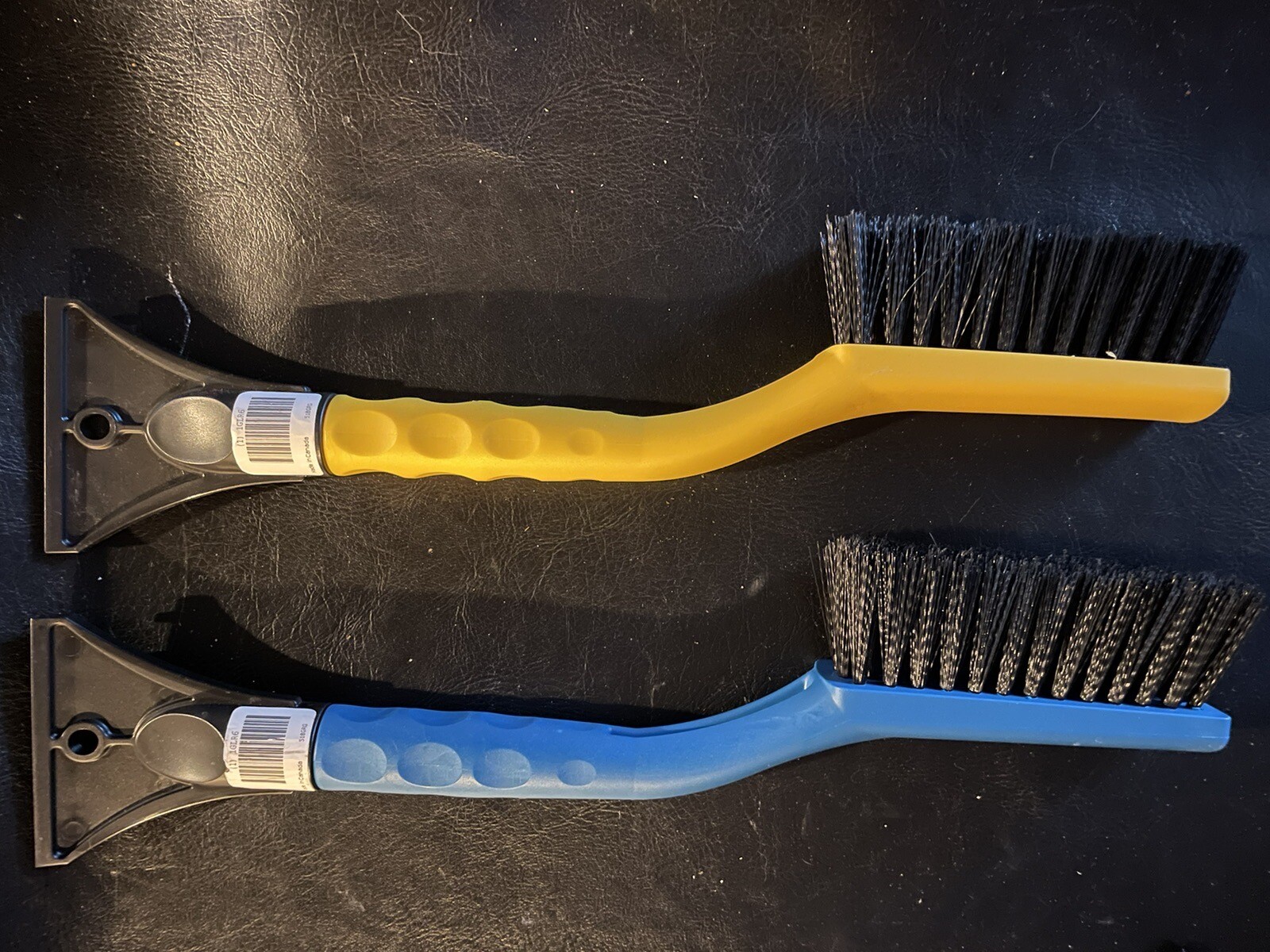 TWO EACH-15-INCH Snow Brush and Scraper: Plastic Contour Grip Handle