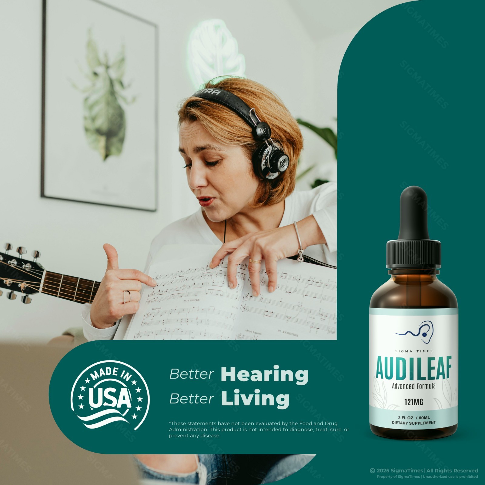 Audileaf Drops - Ear Care Support, Ear Health & Comfort Formula -5 Pack