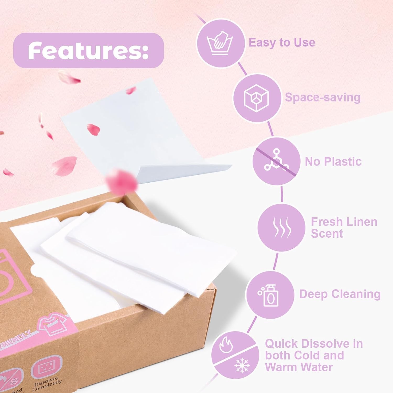 Laundry Detergent Sheets, Travel Sheets 300 Loads...
