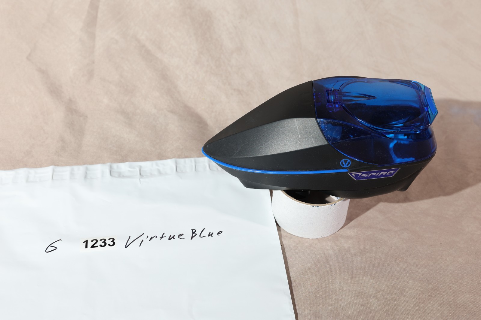 Virtue Spire Paintball Hopper Loader Blue Black Electronic Feeder