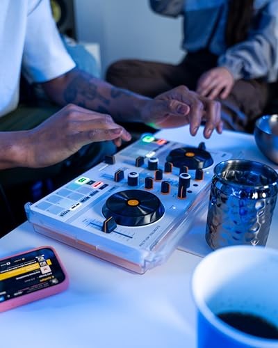 HERCULES DJCONTROL MIX ULTRA – MOBILE DJ CONTROLLER FOR SMARTPHONES - WHITE