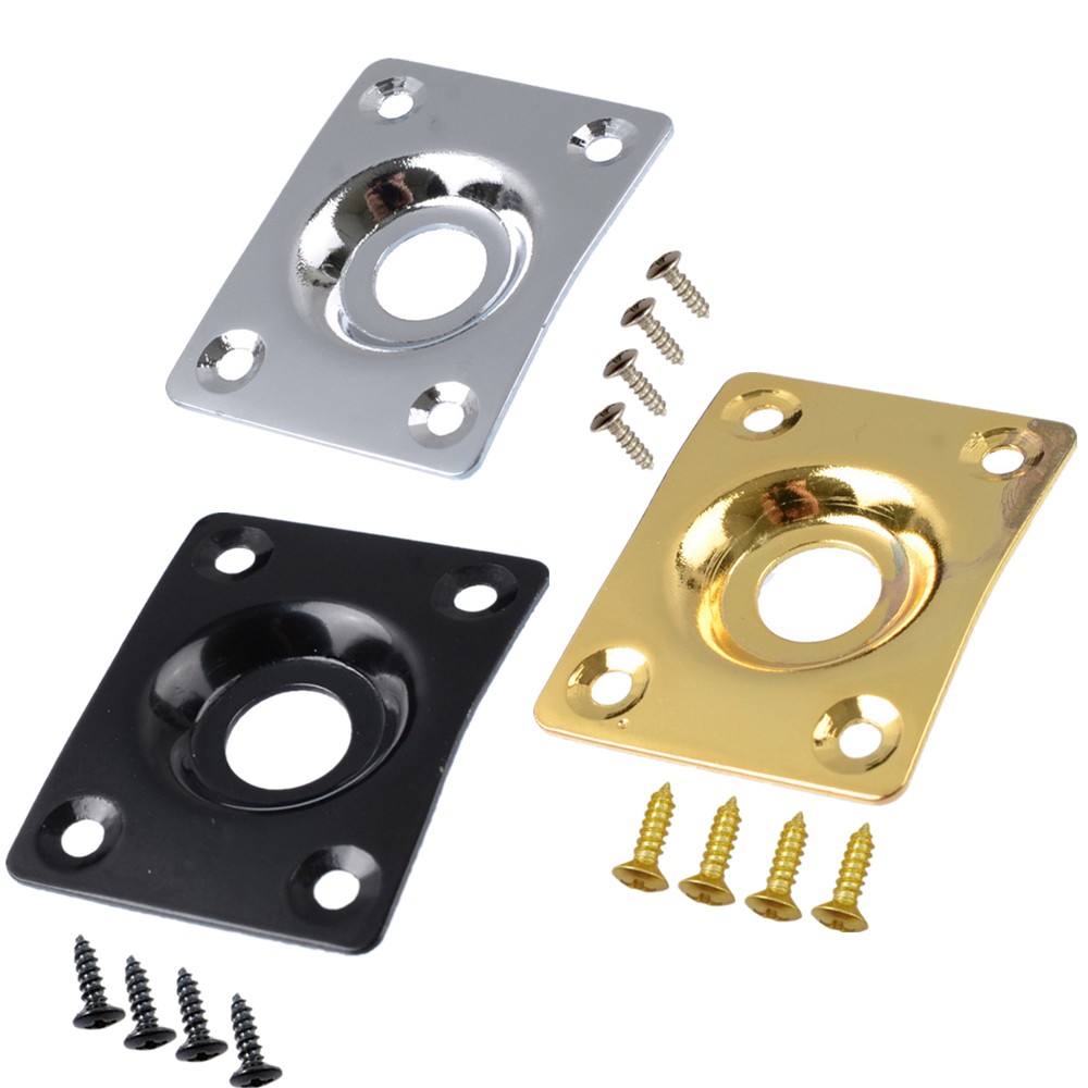 Guitar Output Rectangular Jack Plate For Les Paul For Tele Style Electric Guitar
