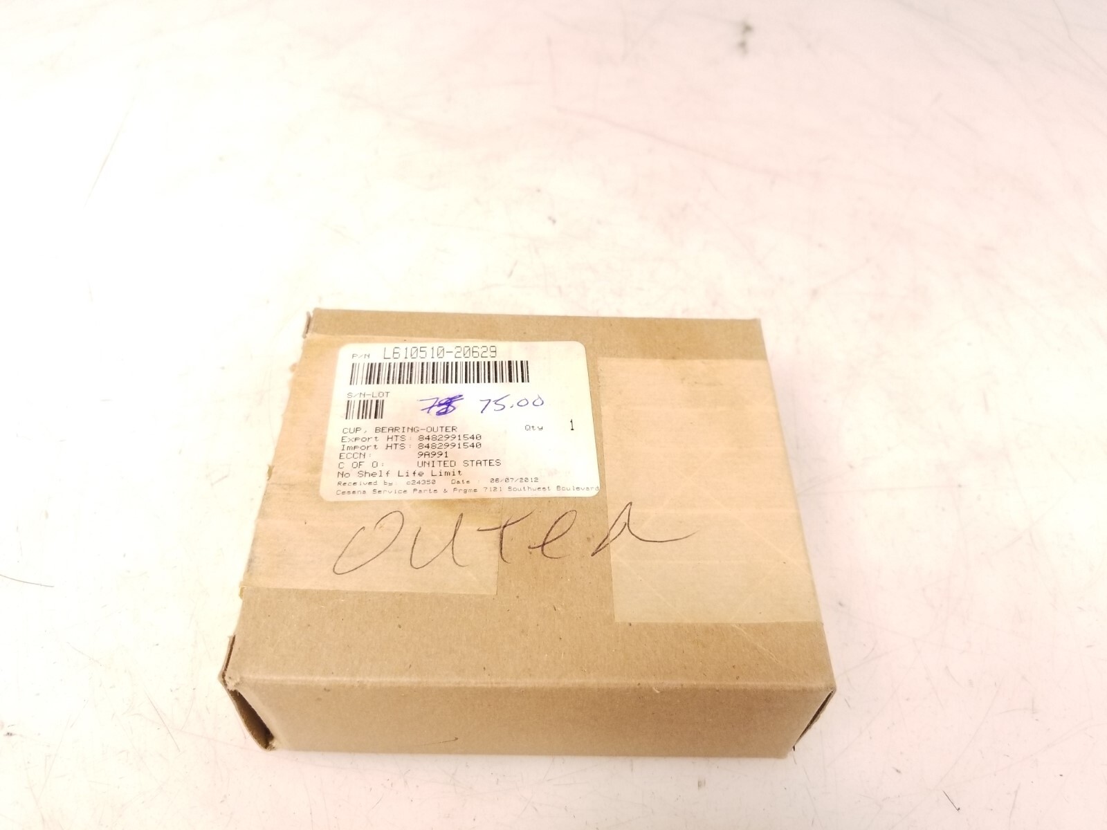 L610510-20629 L610510-2-629 BEARING RACE NEW SURPLUS Free Shipping