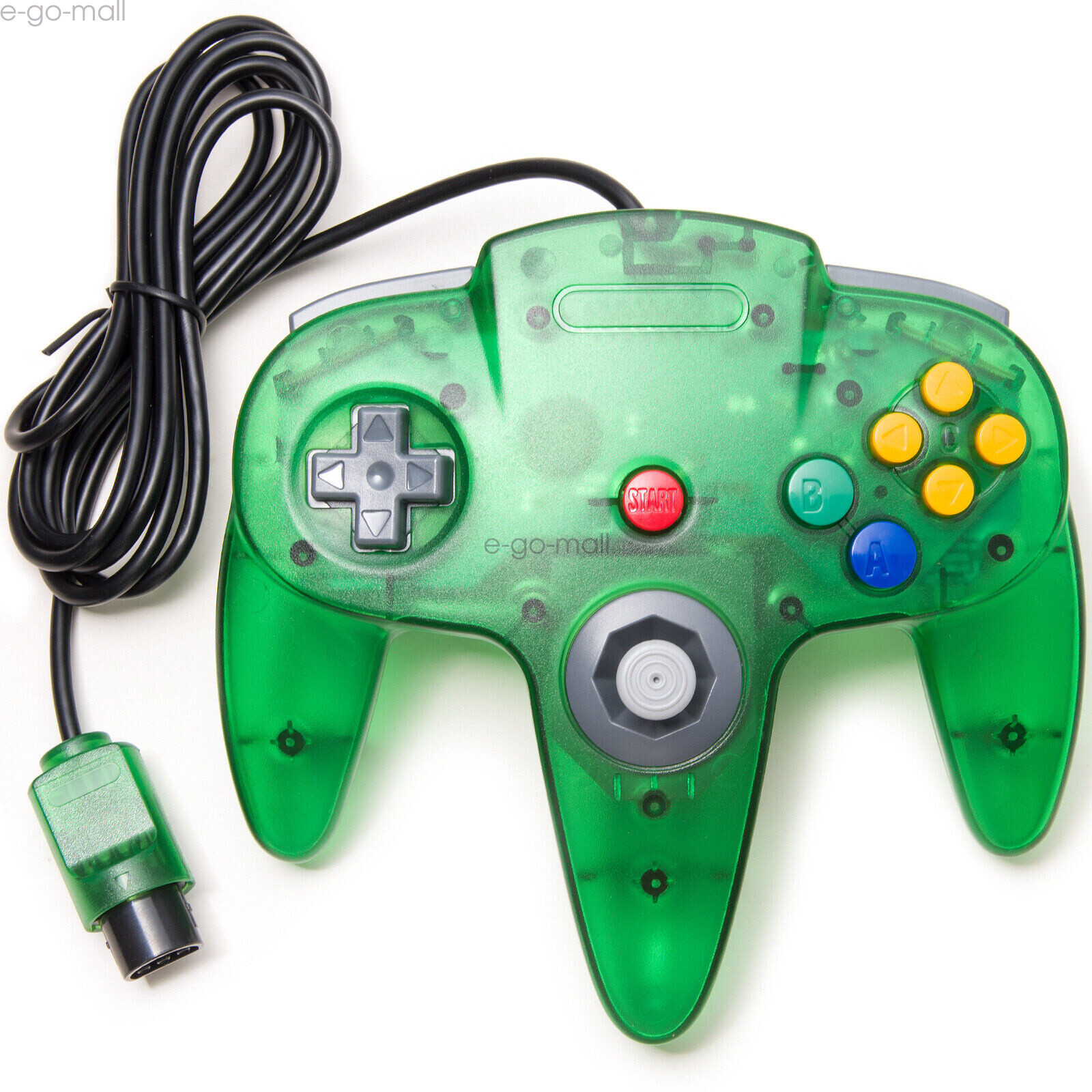 Wired N64 Controller Joystick Gamepad for Nintendo 64 System Video Game Green