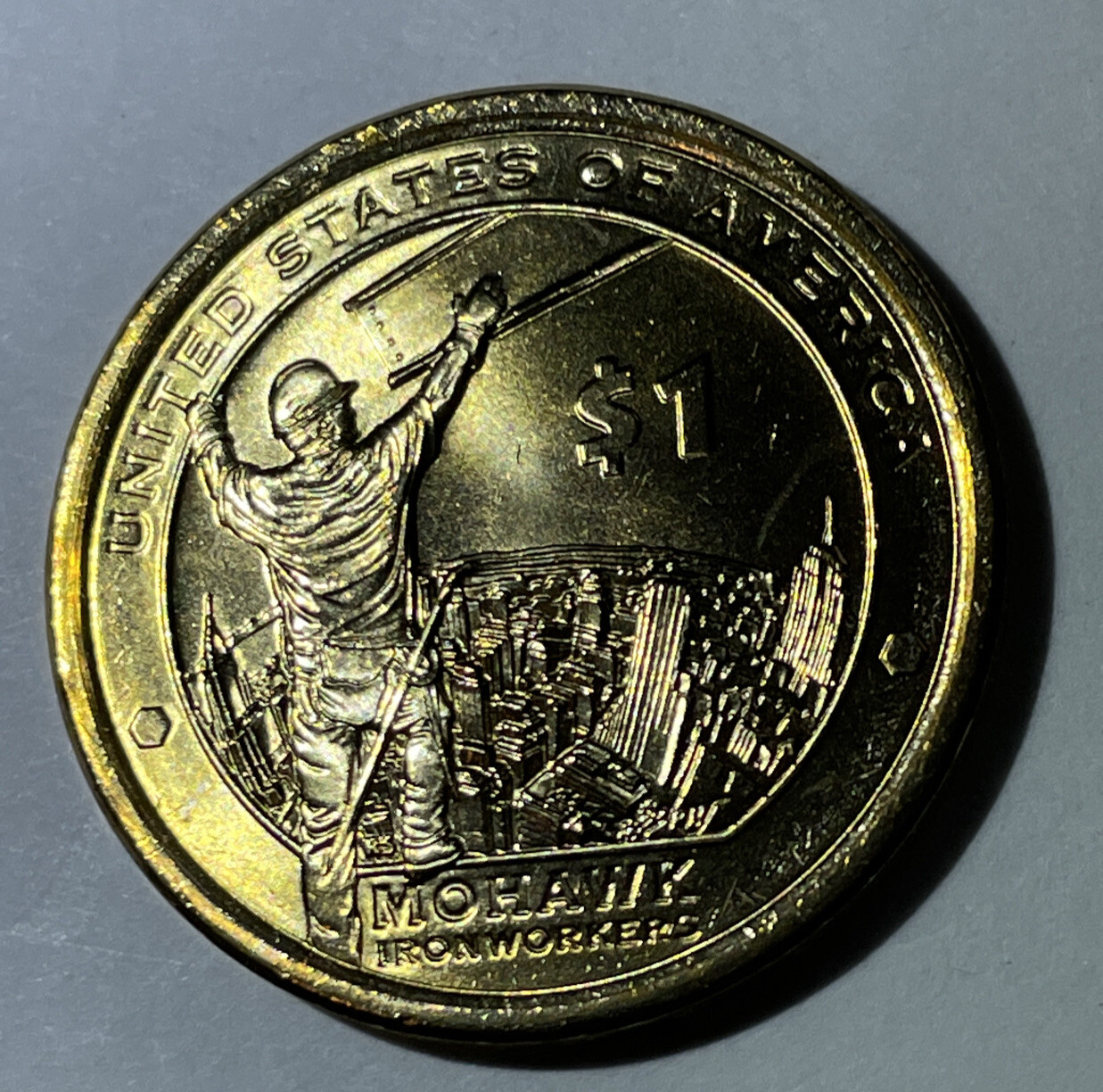 US. 2015-D. Native American Dollar. Uncirculated. “ Mohawk Iron Workers”￼