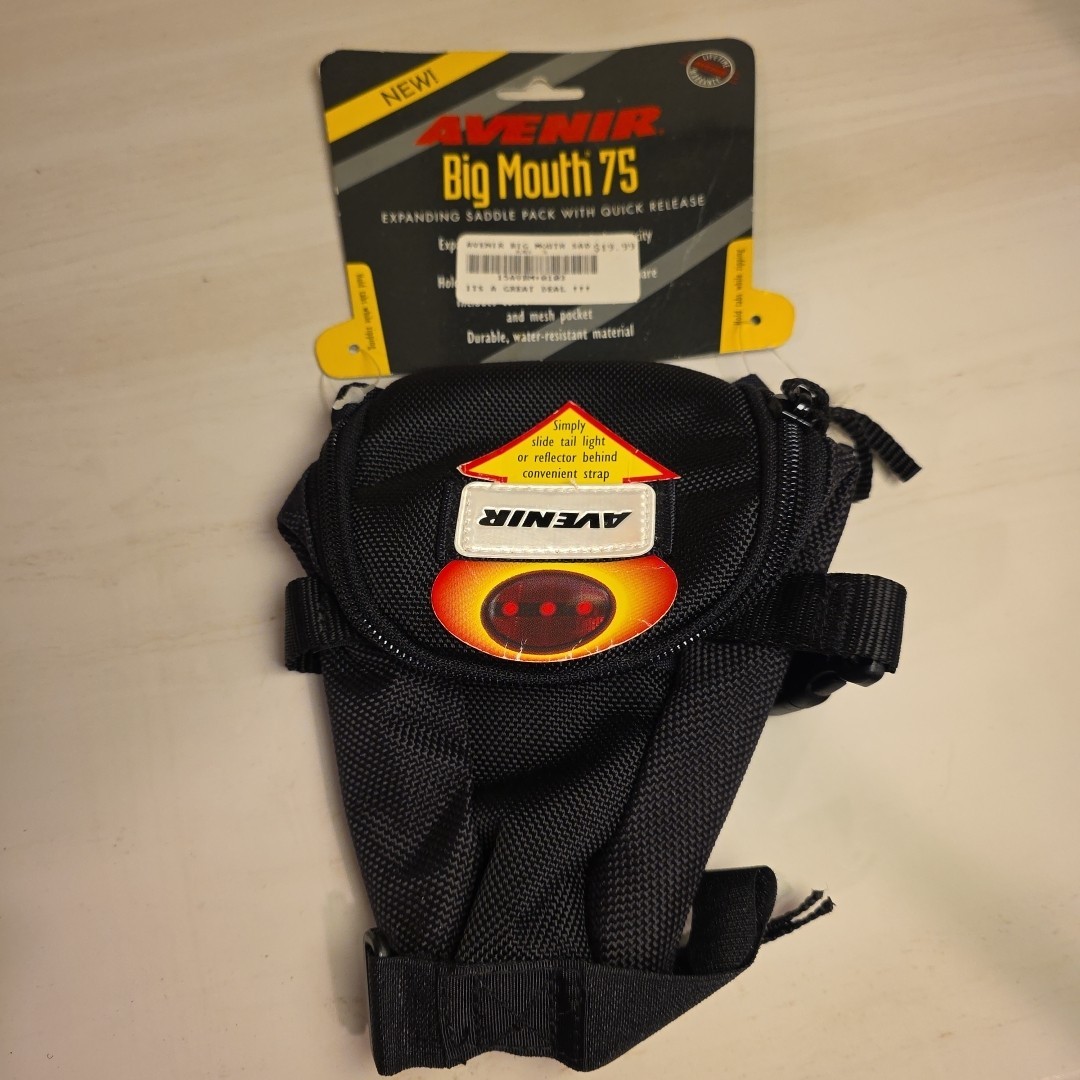 Avenir Bike Saddle Bag Big Mouth 75 Nwt