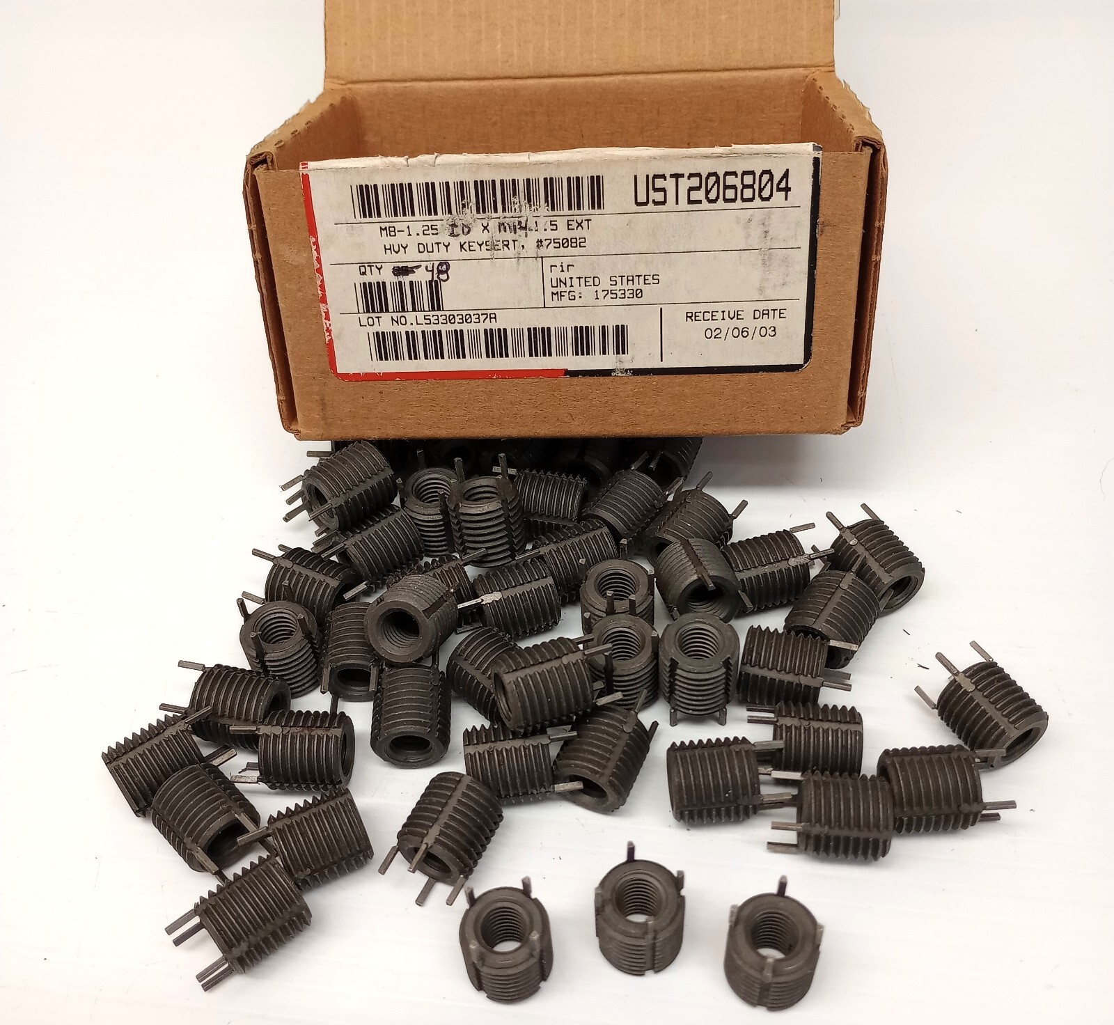 Recoil 75082 Heavy Duty Keysert M8-1.25 ID M14 x 1.5 OD UST206804 (Pack Of 48)