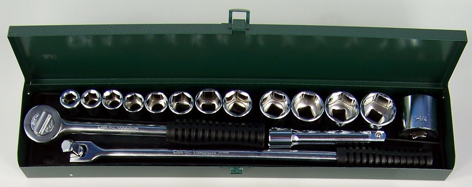 17pc 1/2" Drive SAE SOCKET SET Standard / Short w/ Professional Tool Case 2nlt-9