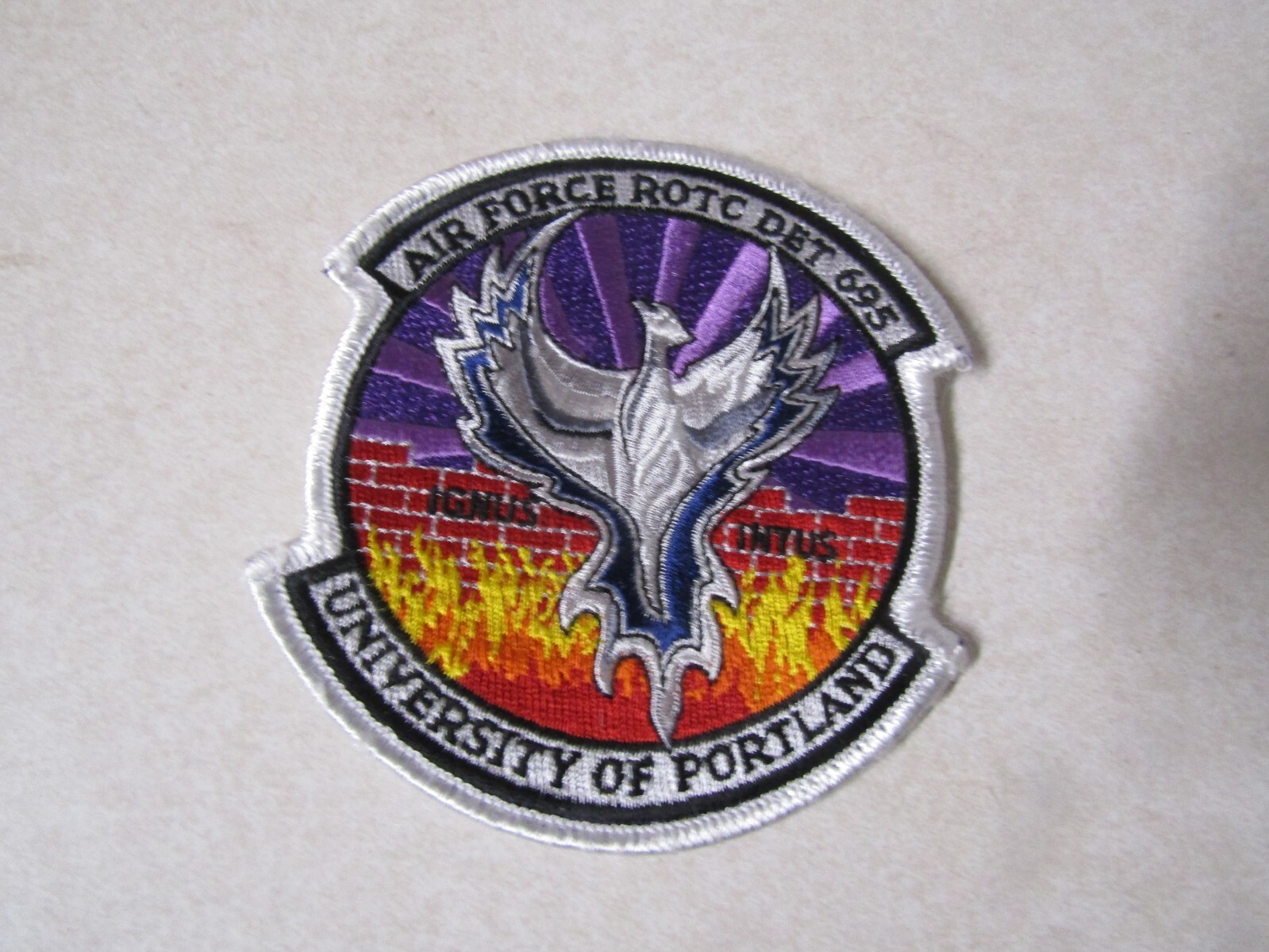 MILITARY PATCH AIR FORCE ROTC DET 695 UNIVERSITY OF PORTLAND OREGON