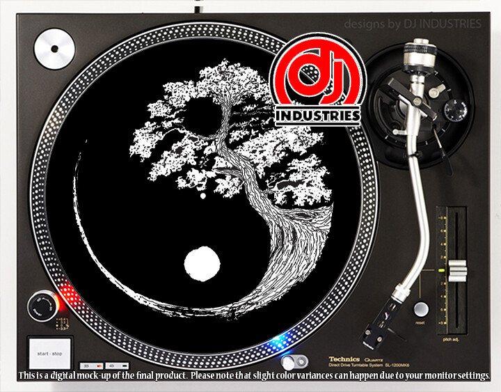 Tree of Zen - 7"-12" DJ slipmat for LP turntable record player