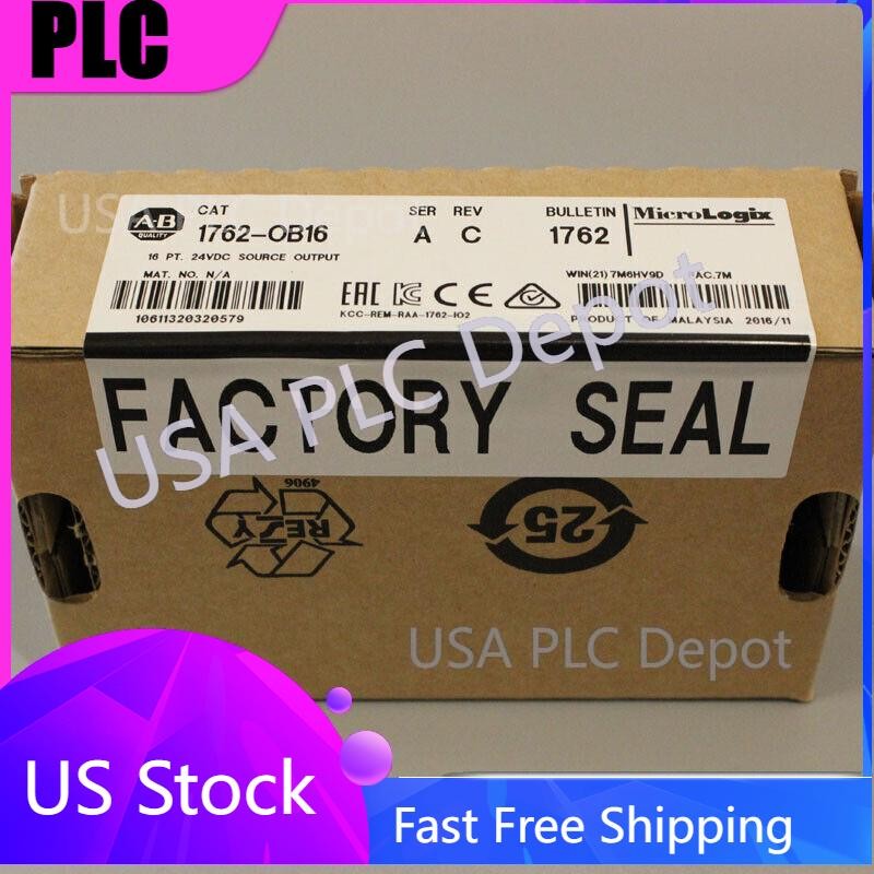 New Factory Sealed AB 1762-OB16 SSER A 24VDC MicroLogix Output Module 1762OB16