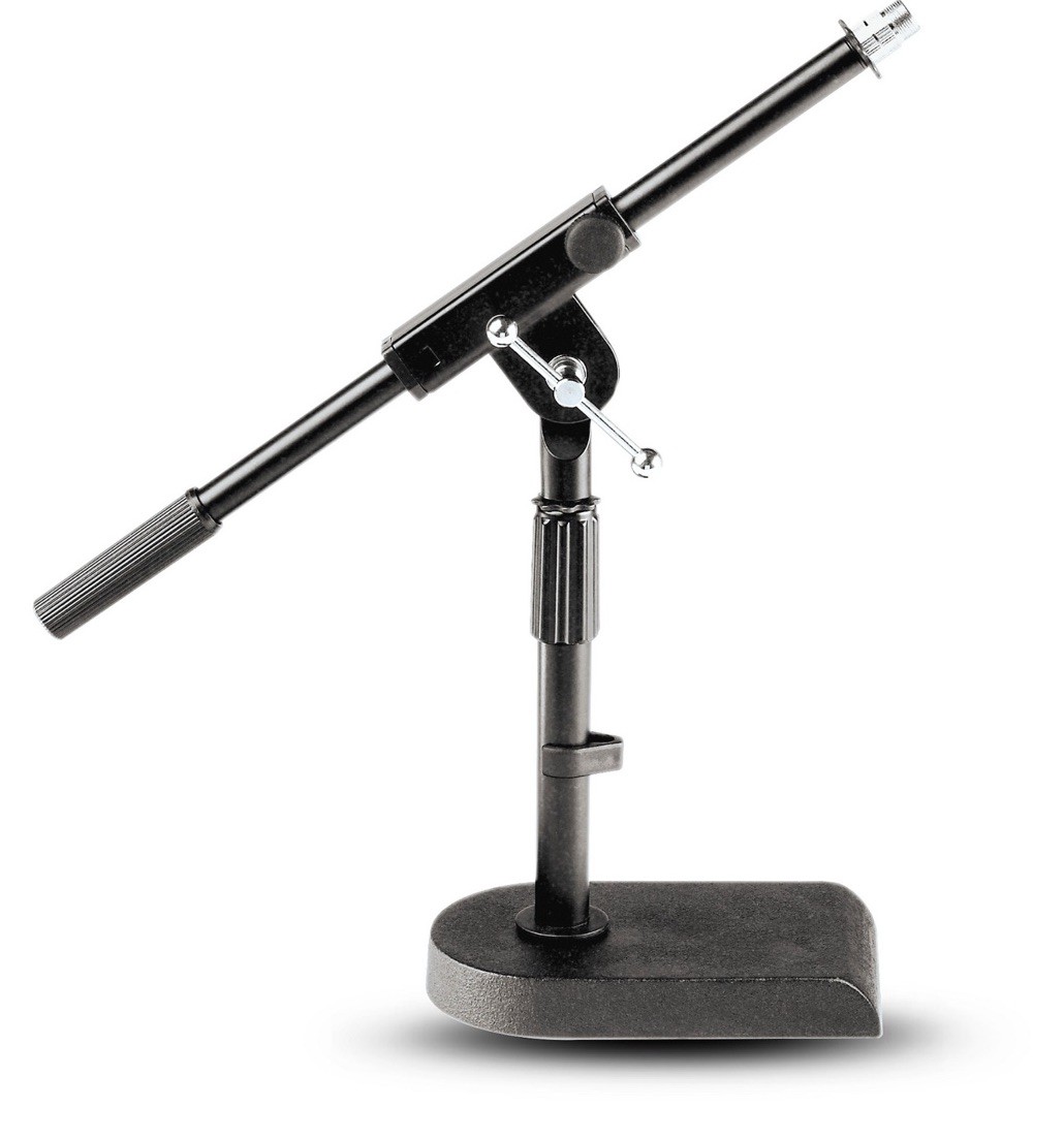 Proline MS112 Desktop Boom Microphone Stand Adjustable Die-Cast Base Black