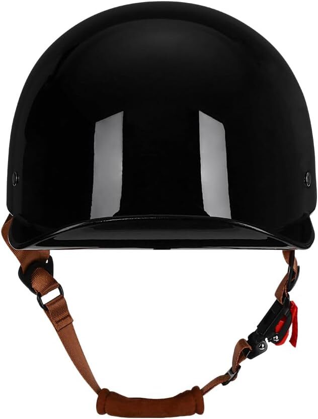 Vintage Motorcycle Helmet Baseball Cap Half Helmets with pull-down Lens DOT