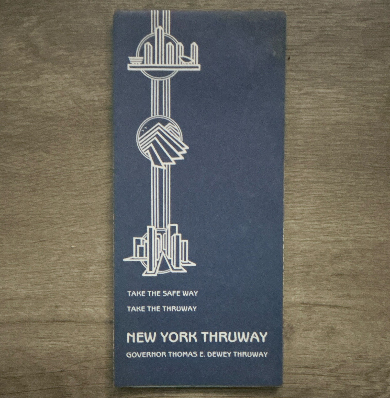 1983 New York State Thruway Official Road Map Rand McNally Governor Thomas E. De