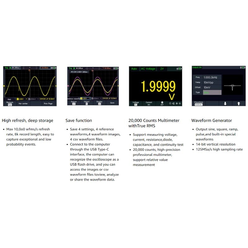 HDS2202S Handled Digital Oscilloscope for OWON HDS200 Series High Performance--
