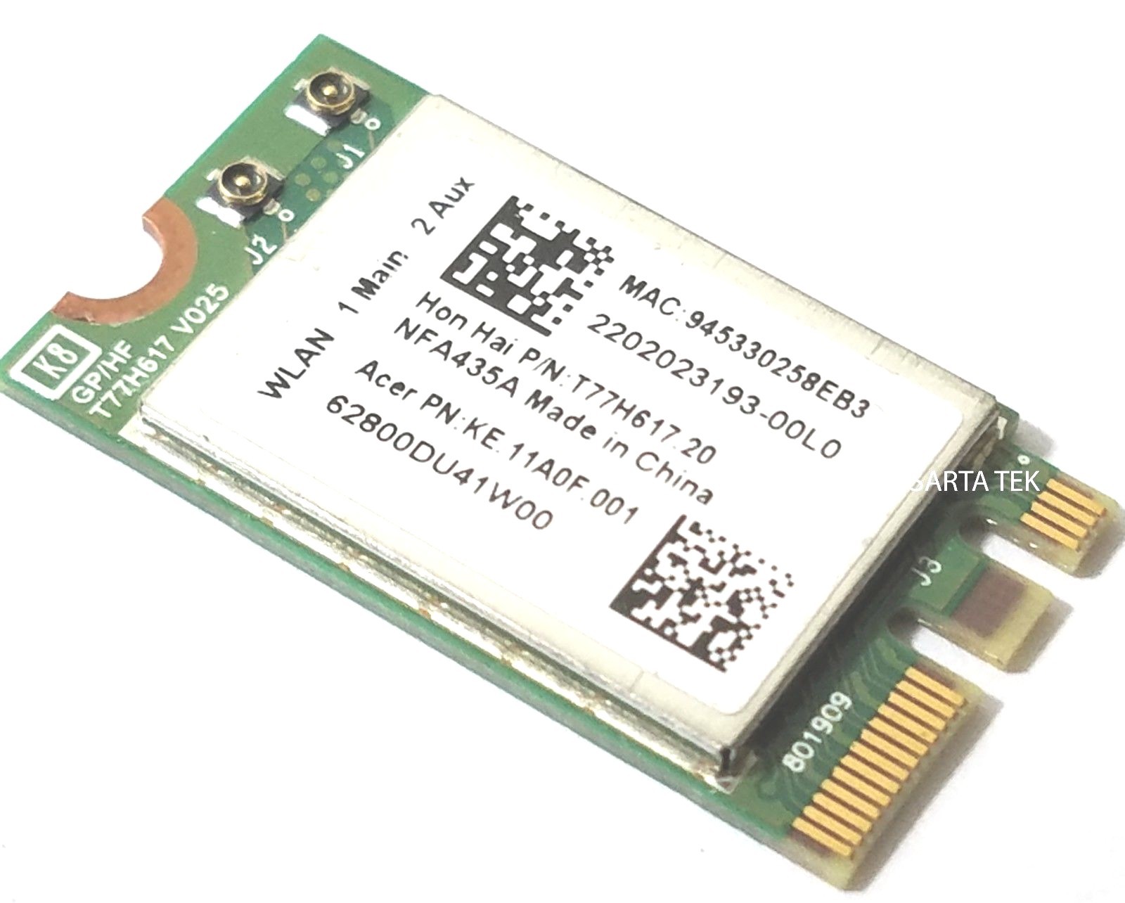 New Acer OEM KE.11A0F.001 Atheros QCNFA435 802.11a/b/g/n/ac BT NGFF T77H617.20