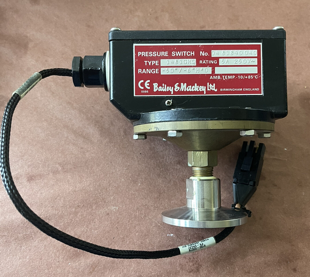 BAILEY & MACKEY Pressure Switch Type 2381