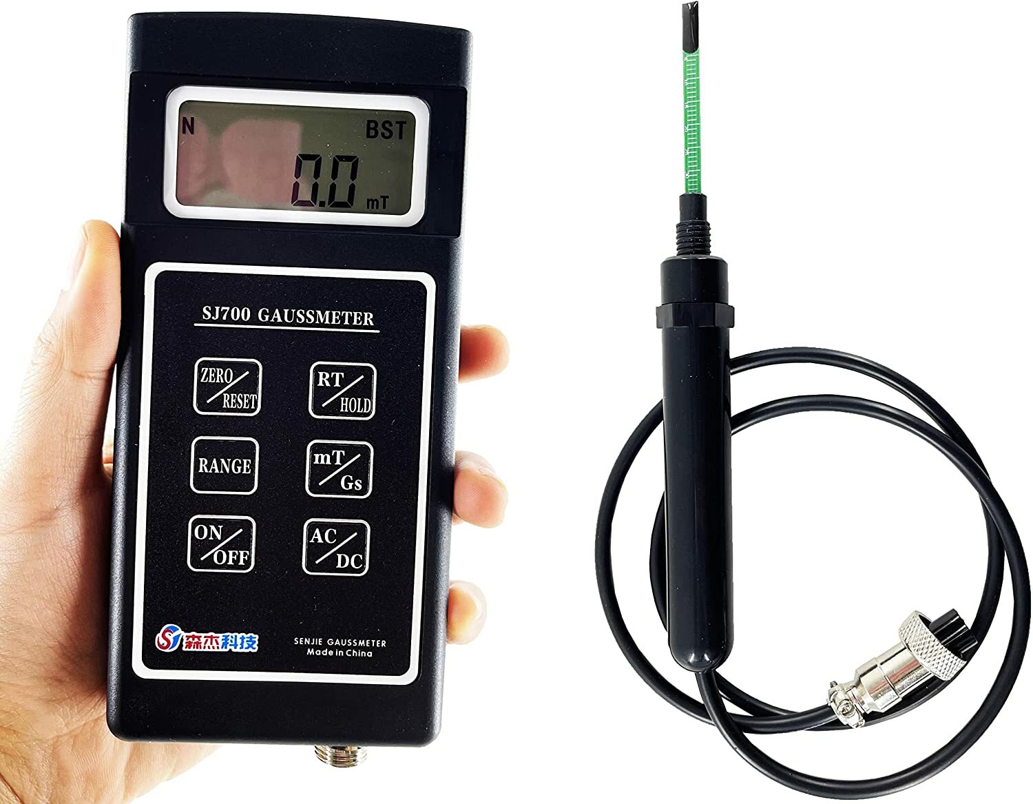 Gauss Meter AC DC Magnetic Field Tester Meter Teslameter EMF Meter