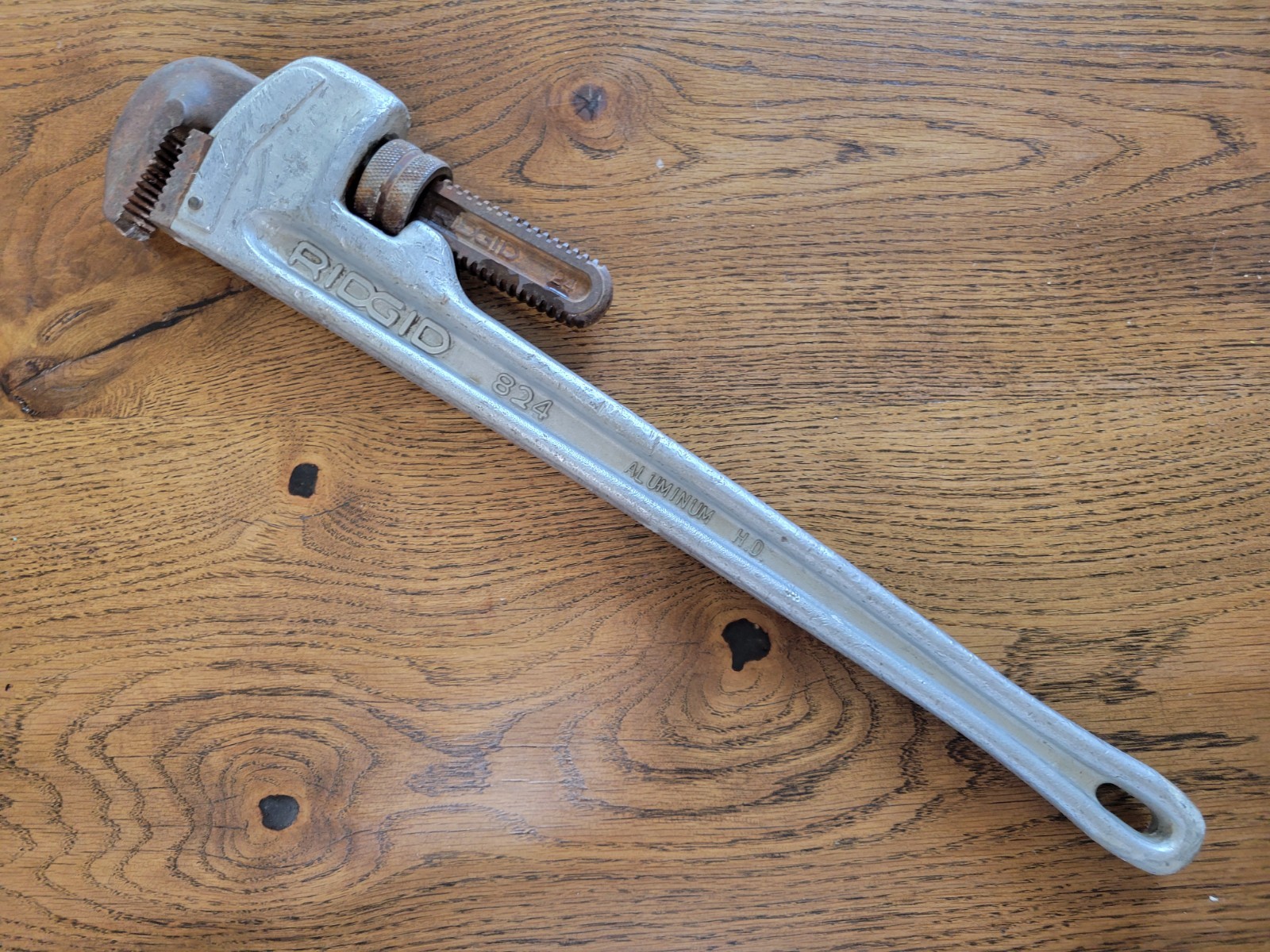 Ridgid Tool 824 24" Aluminum Pipe Wrench Heavy Duty Ridge Tool Co. Ohio USA