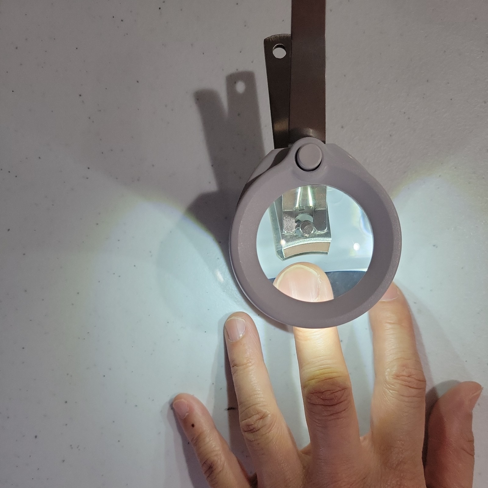 Nail Clippers Folding Magnifier and LED Sharpener for Older Kids