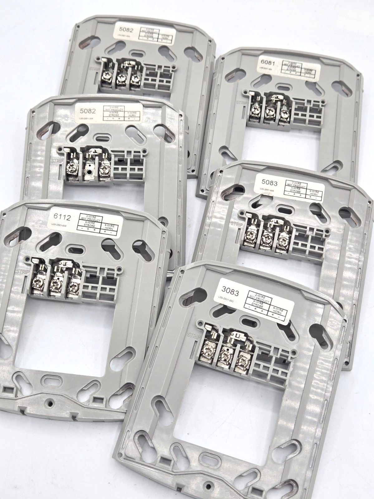 *Lot of 6* System Sensor P40-0007 Mounting Brackets L00-2001-000 SHIPS FREE