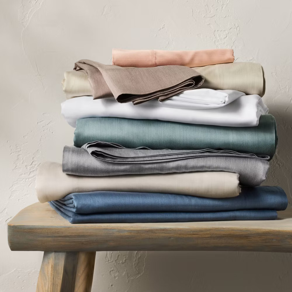 Queen 400 Thread Count Rayon from Bamboo Sheet Set White - Casaluna