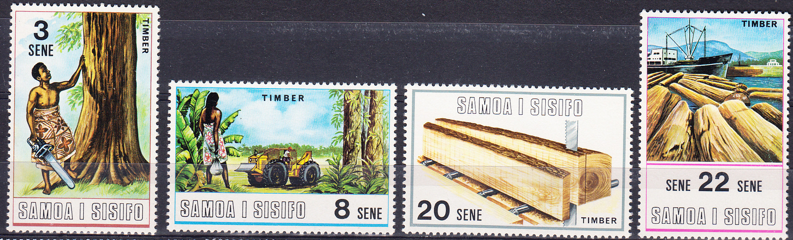 W SAMOA 0339-342 TIMBER INDUSTRY