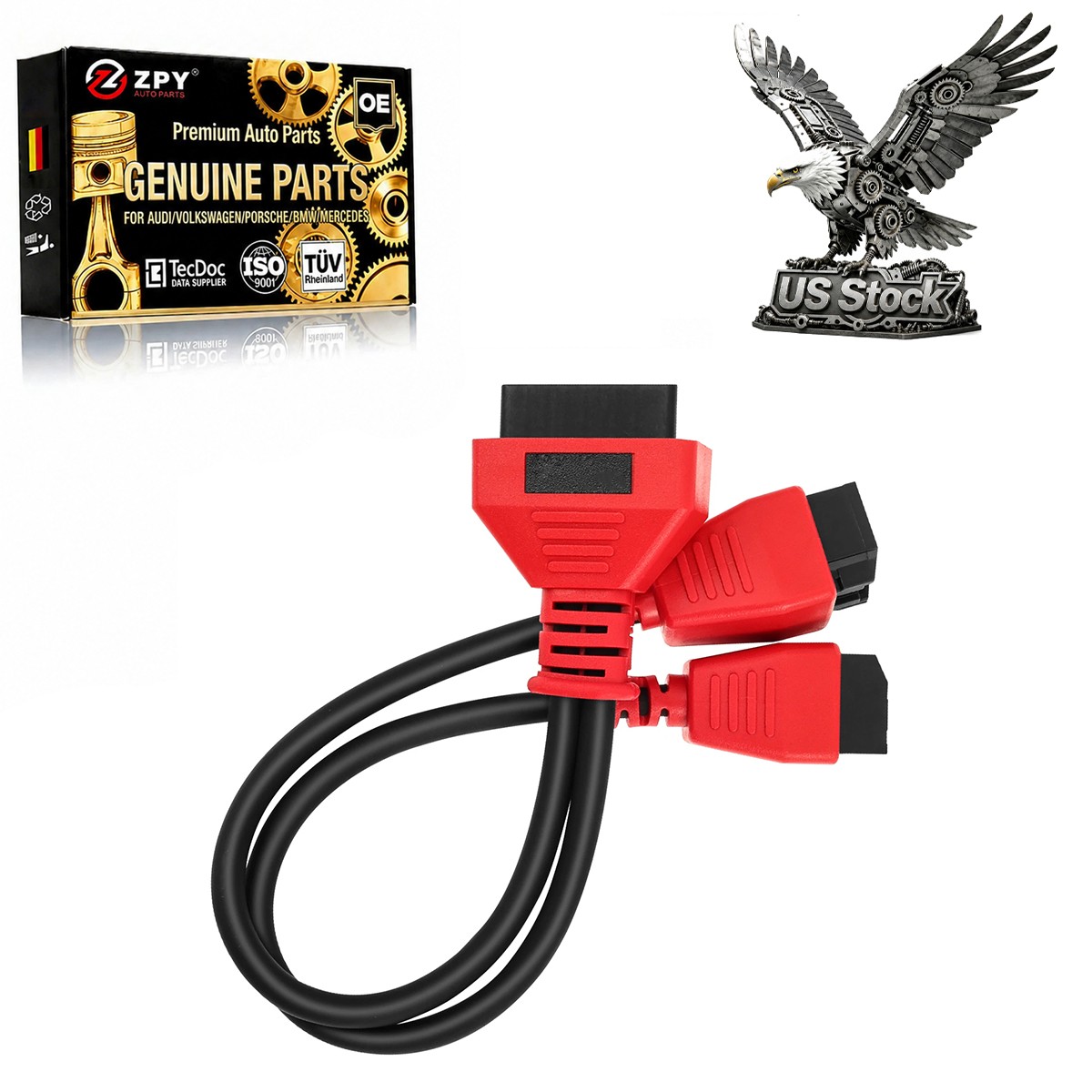 OBD2 Cable for Dodge Ram Jeep Fiat Chrysler 12+8 Connector Adapter SGW Bypass