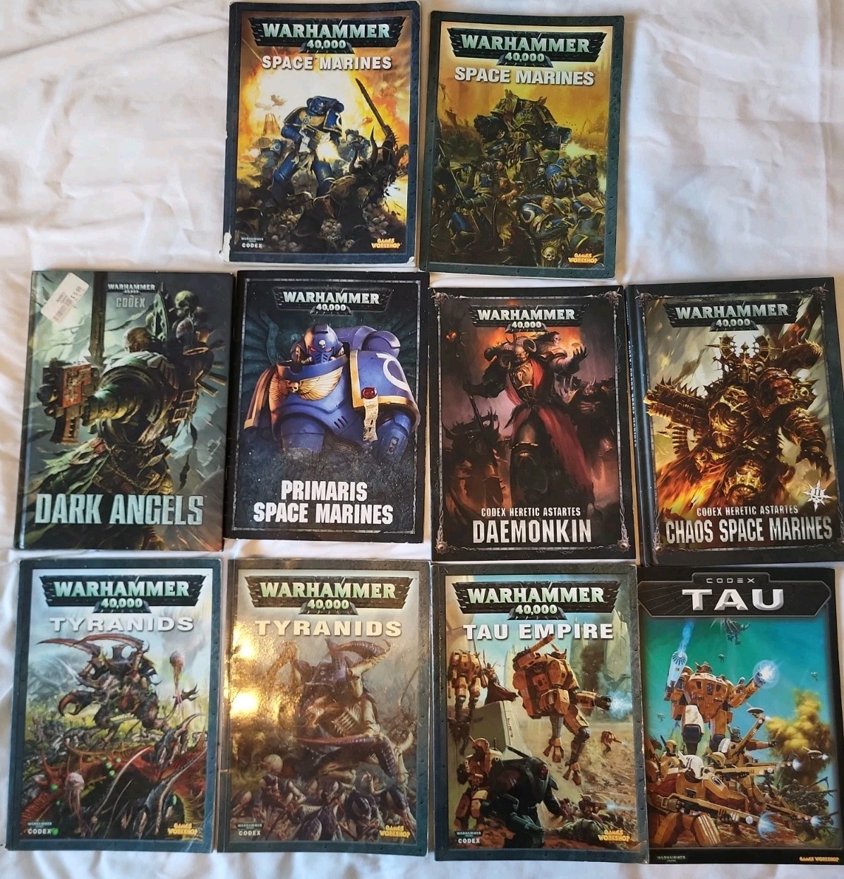 Games Workshop Warhammer 40K Lot 8 Codex Books, 2 supplements