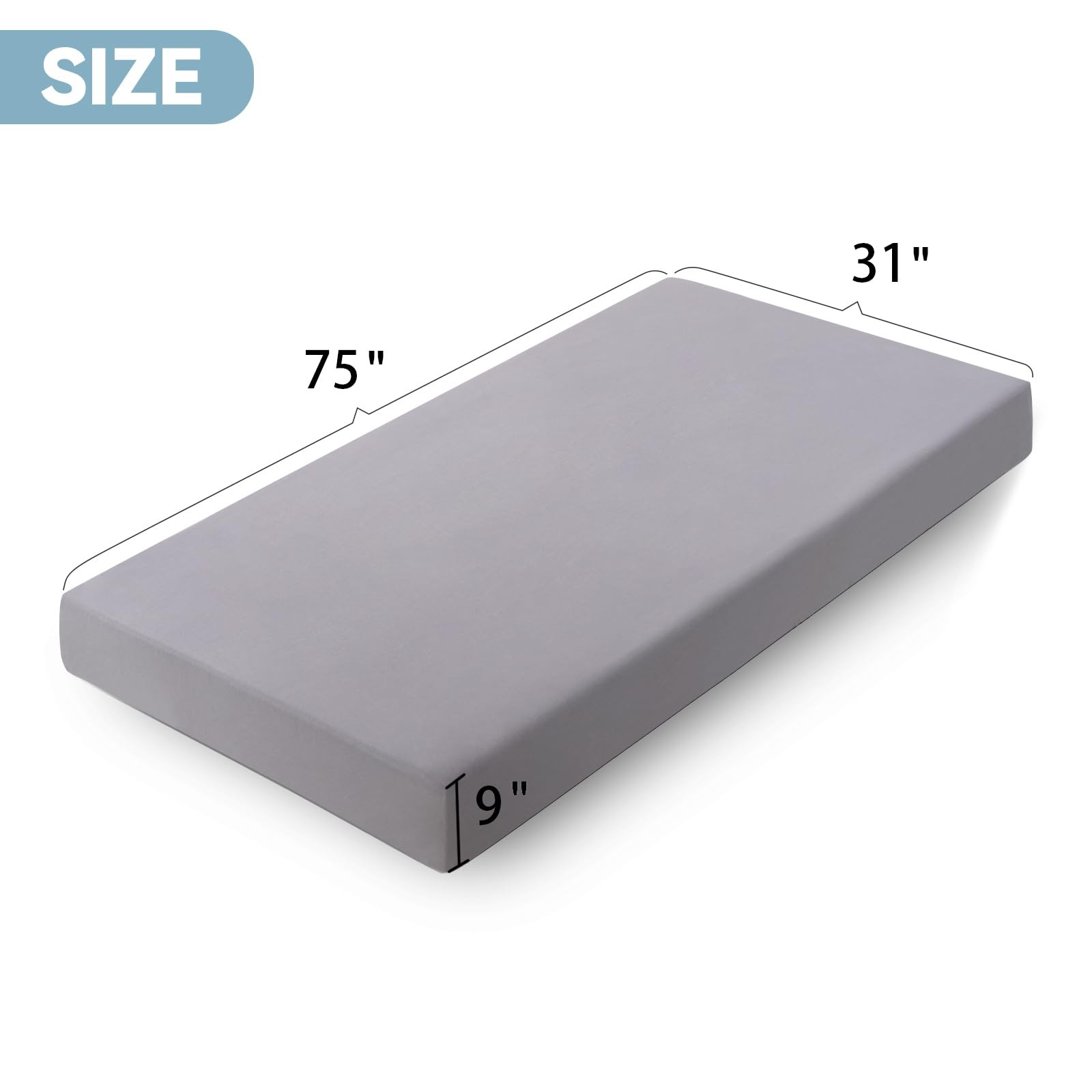 Cot Sheets 31" x 75", Cot Fitted Sheet for Narrow Twin/RVs Bunk/Camper Bunk/G...