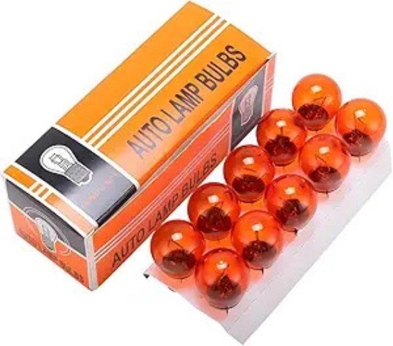 10 PCS 1141 12V 21W Flat Angle Amber Brake Light Bulbs, High Brightness Replacem