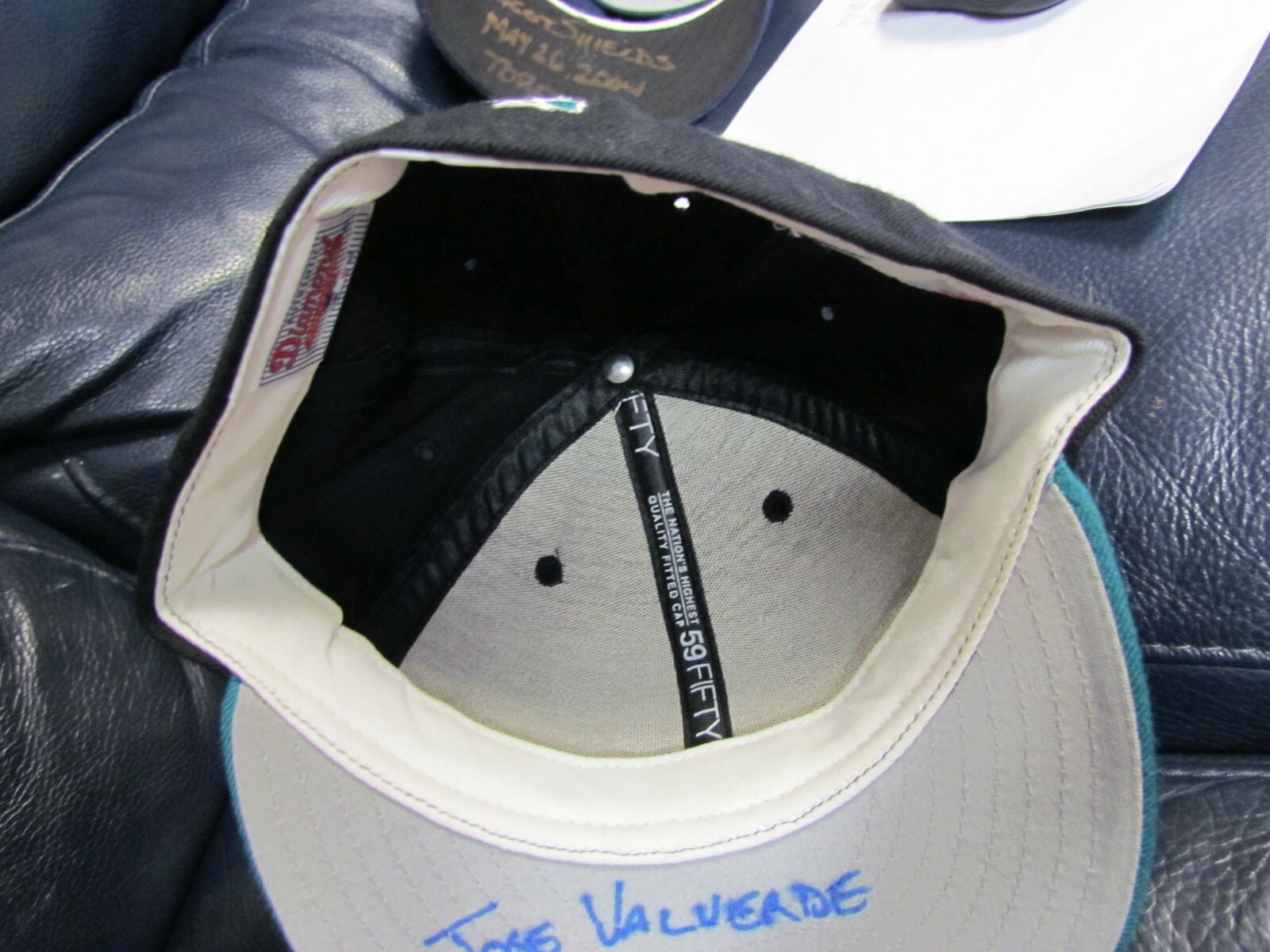 Jose Valverde Autographed Baseball Hat Cap Arizona Diamondbacks