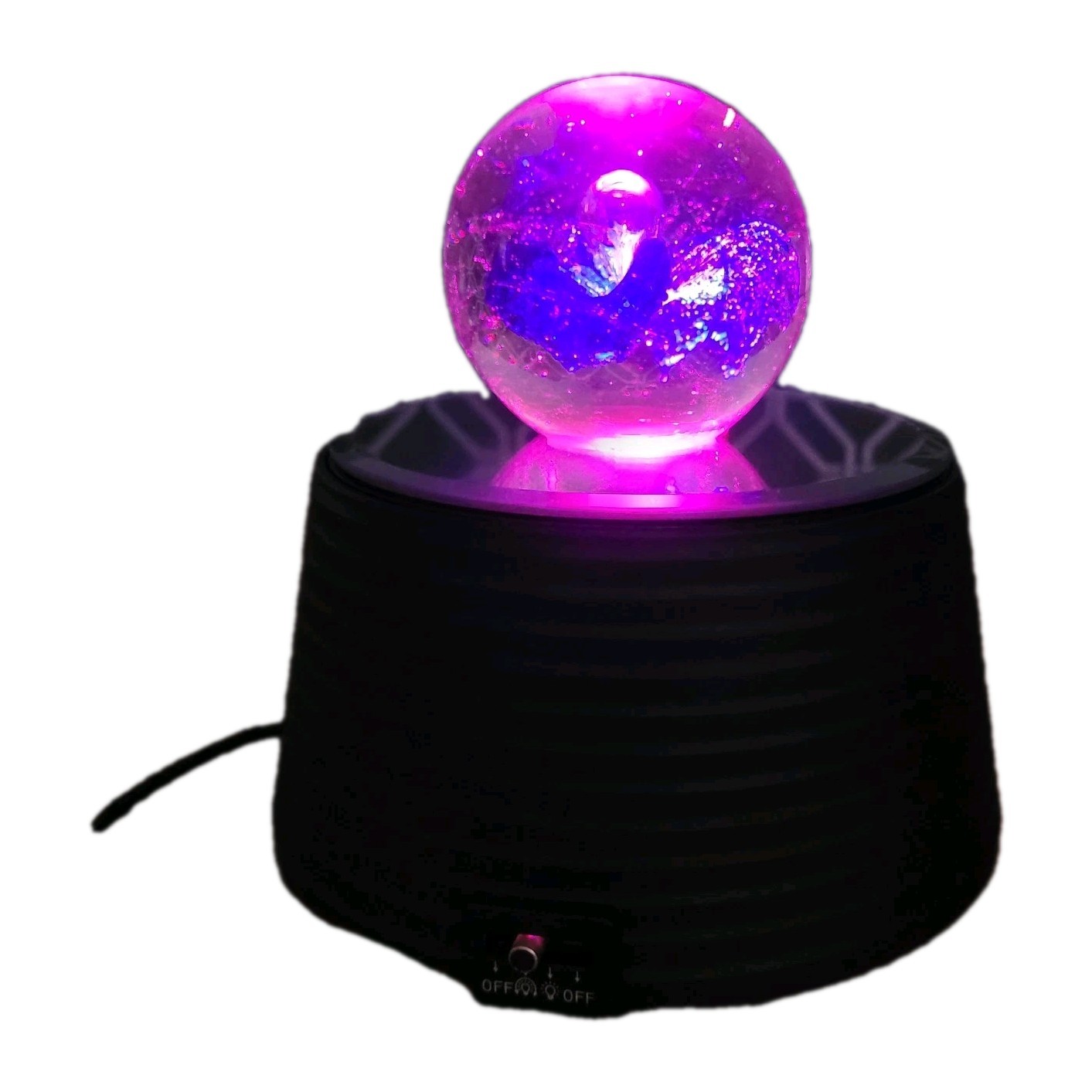 Butterfly Color Changing Lighted Ball With Rotating Base Corded