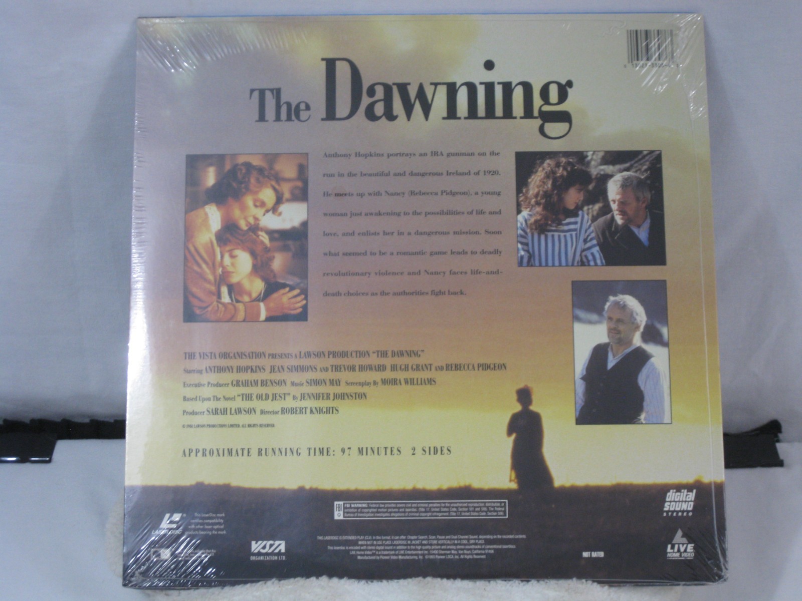 Anthony Hopkins 4 movie laserdisc lot Howard's End, Dawning, Edge VG/VG+/VG+