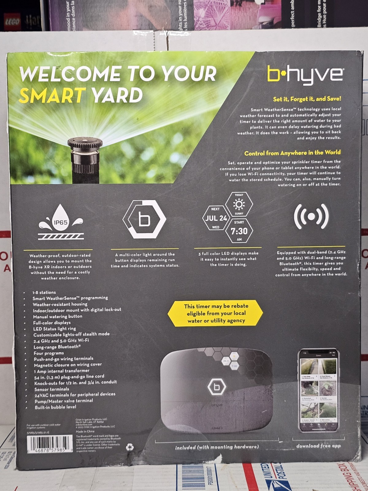 Orbit B-Hyve XR Smart 8 Zone Sprinkler Controller - Charcoal Gray