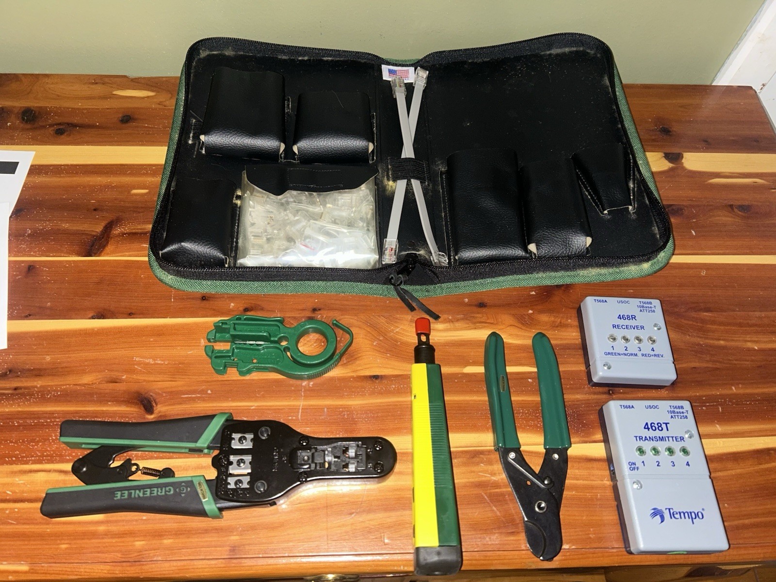 NEW - GREENLEE 45579 CATEGORY 5 DATA TERMINATION & TEST KIT