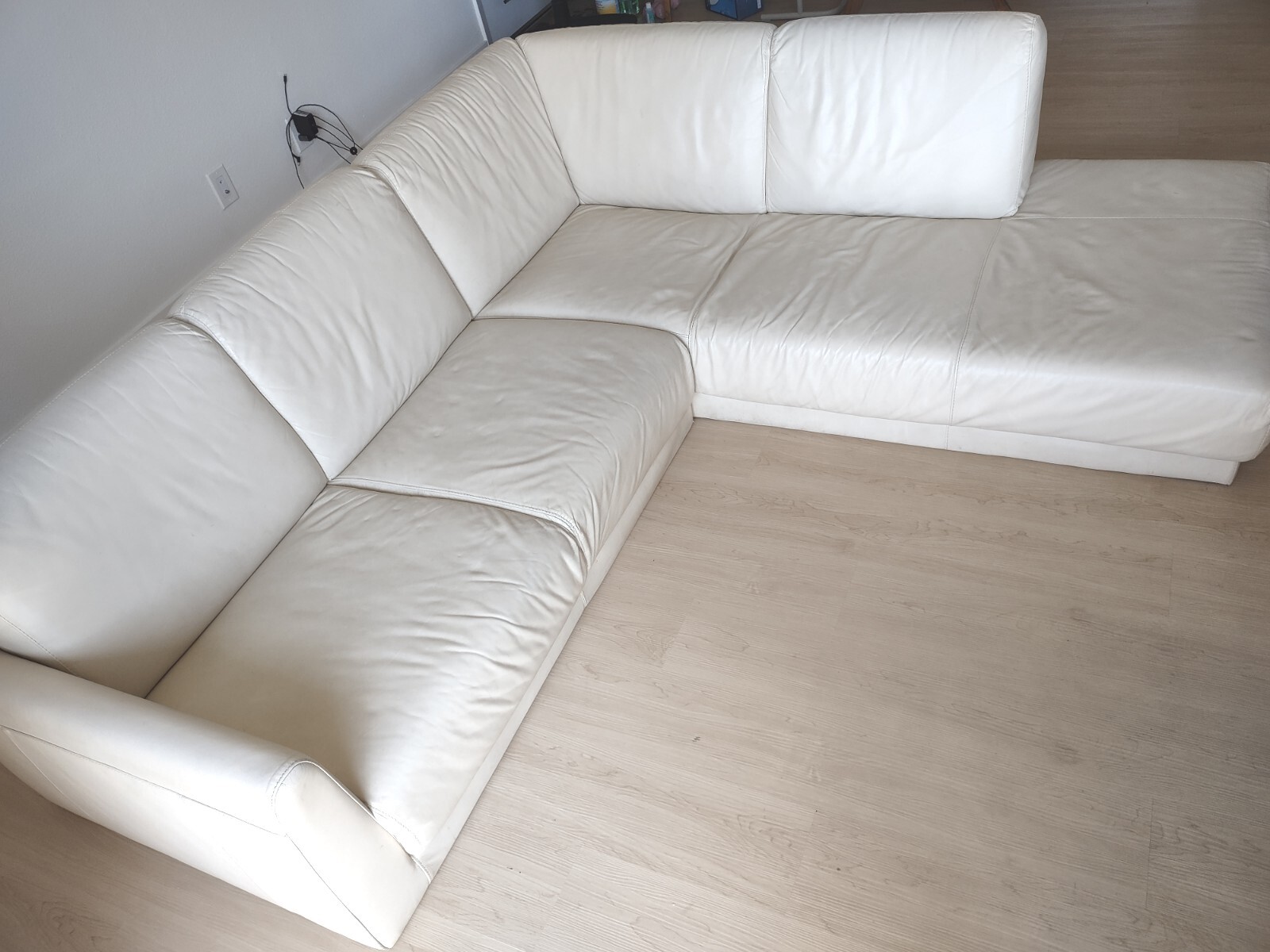 Preowned or Used Leather Sofa - Genuine Leather