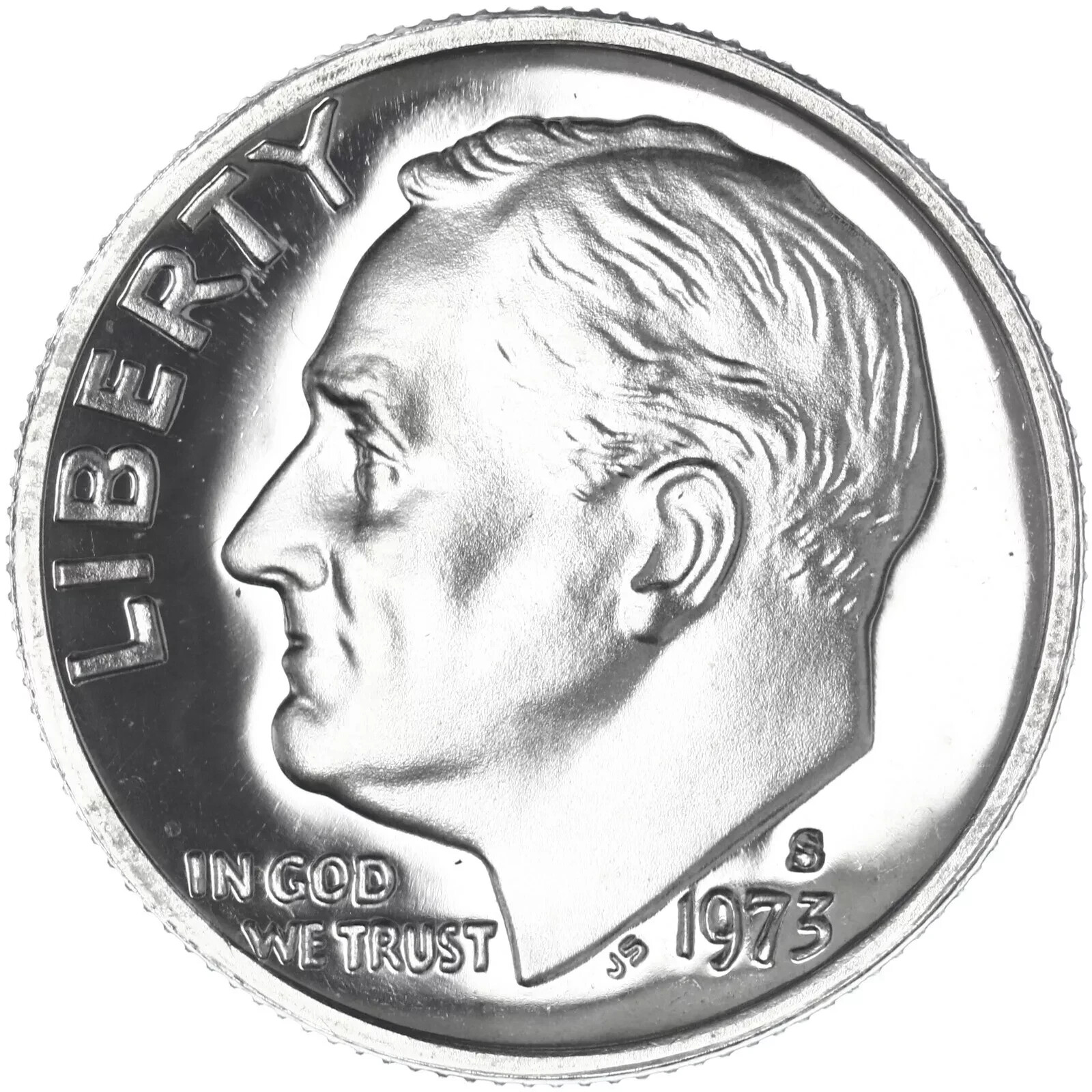 1973 S Proof Roosevelt Dime