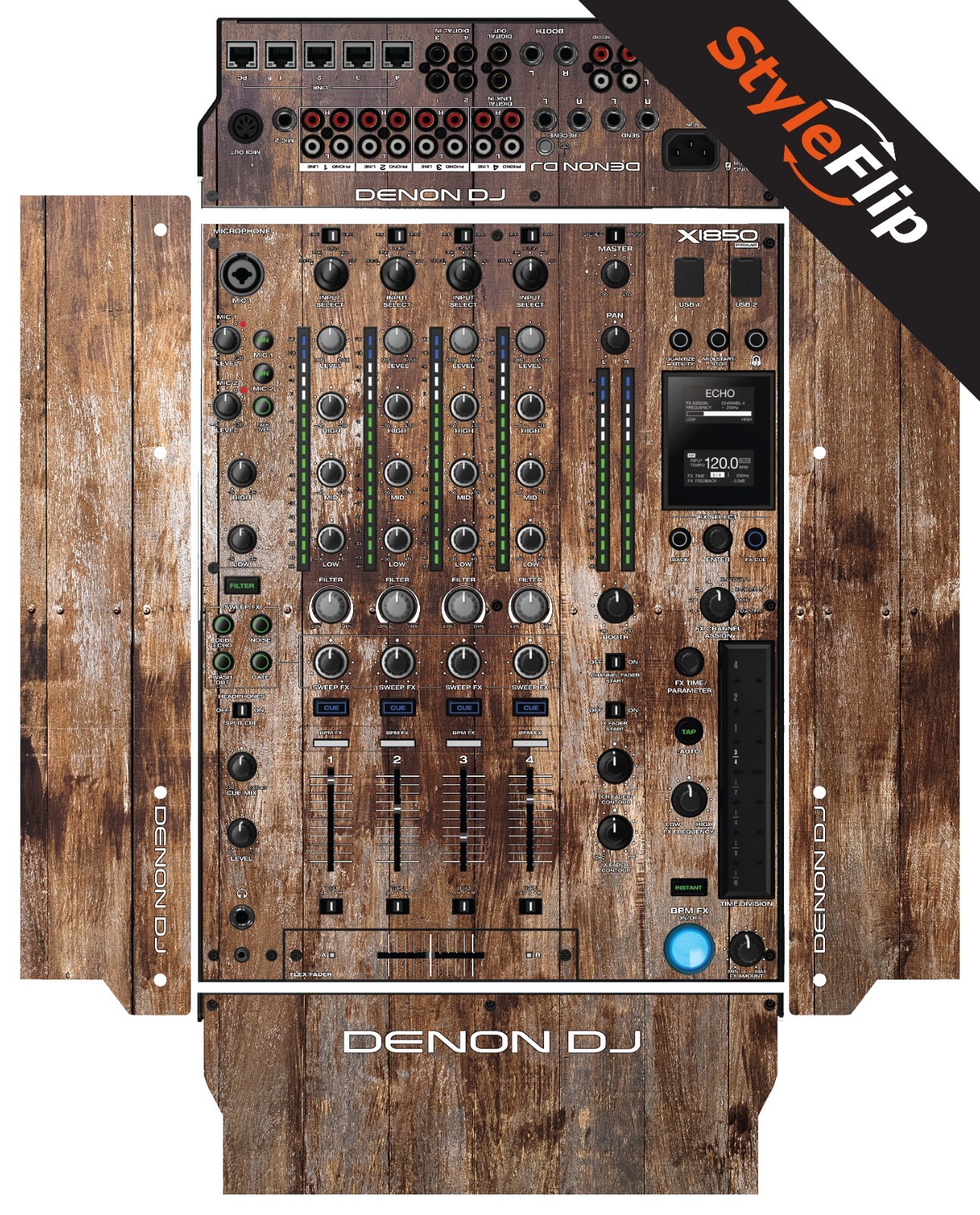 Denon X1850 Prime Skin | Color Wood 1 | Protective Decal | StyleFlip Skins