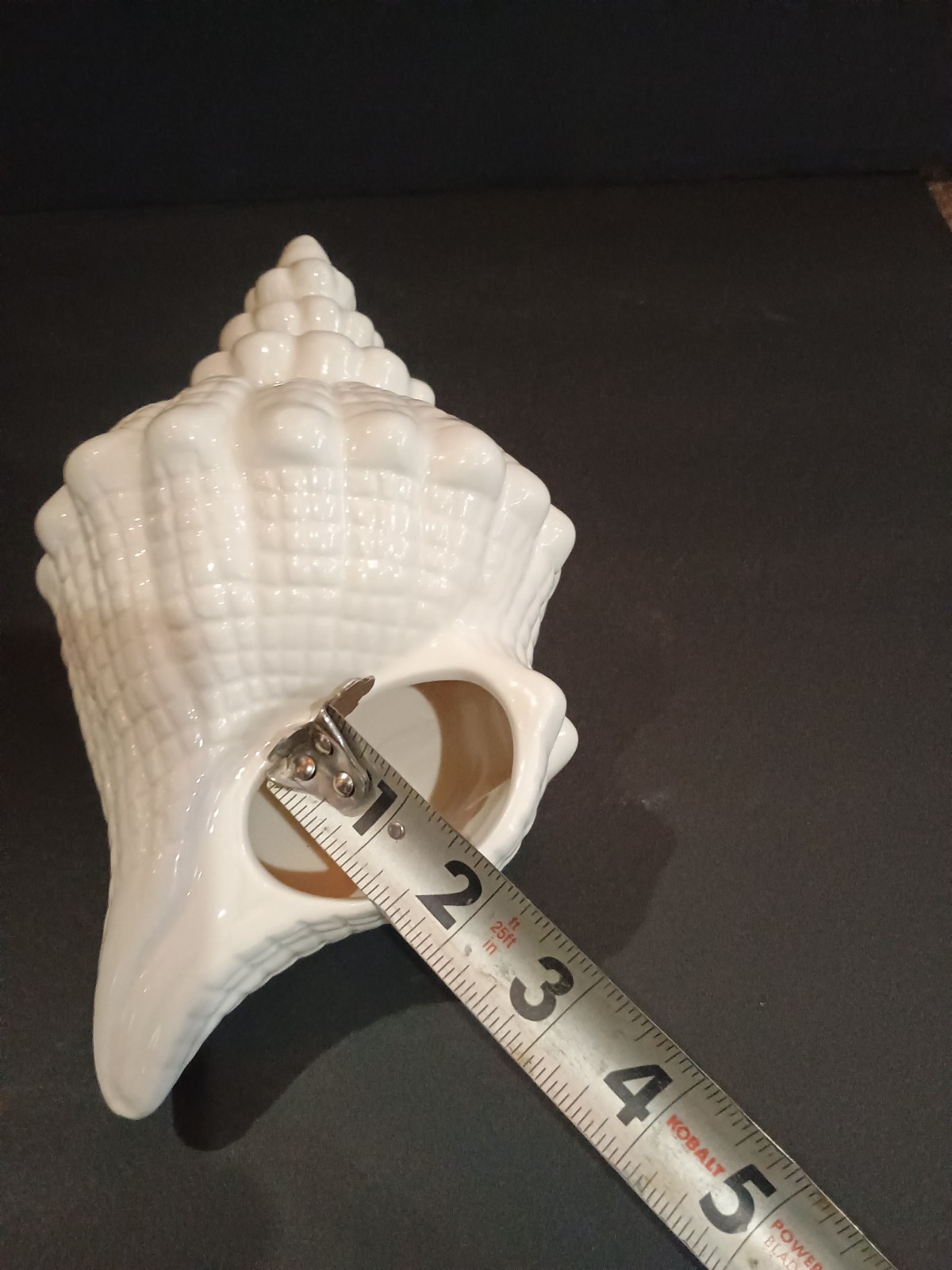 Seashell Planter Conch Shell Glazed Ceramic NEW Nautical Decor Cuffy's Cape Cod