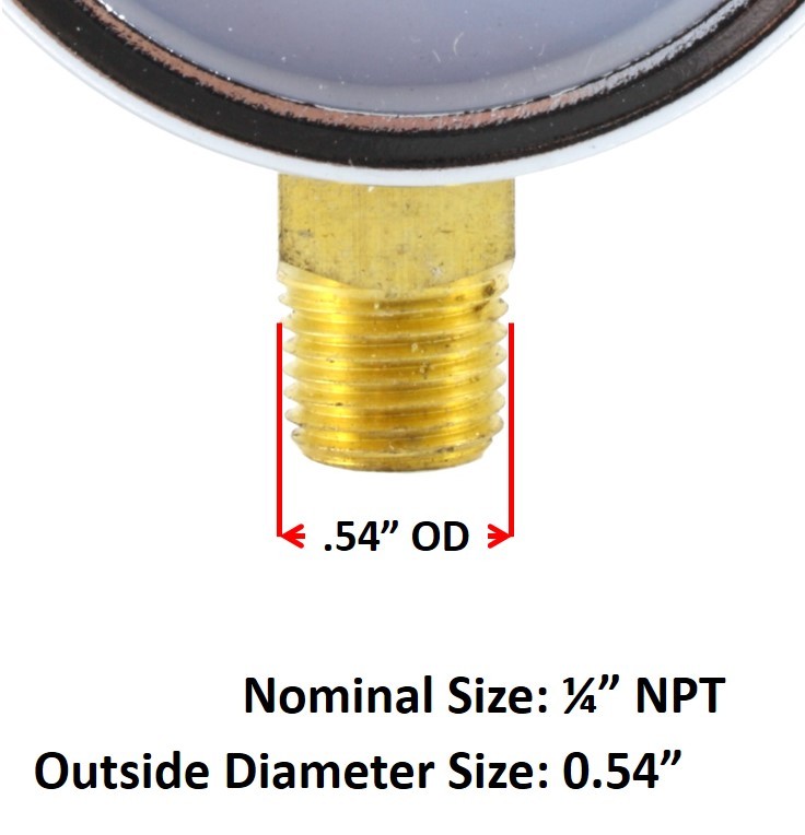 2.5" Oxygen Flow Gauge - Chrome Plated - 0-15 LPM