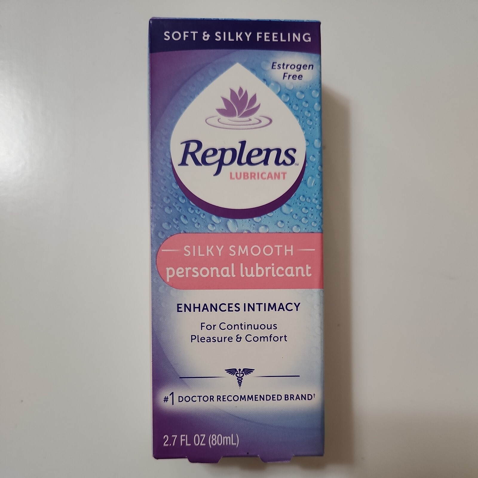 Replens Silky Smooth Personal Lubricant For Continuous Pleasure 2.7 oz Exp 2026+