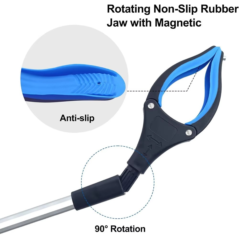 Foldable Gripper Extender Hand Tools Litter Picker Collapsible Garbage Grabber