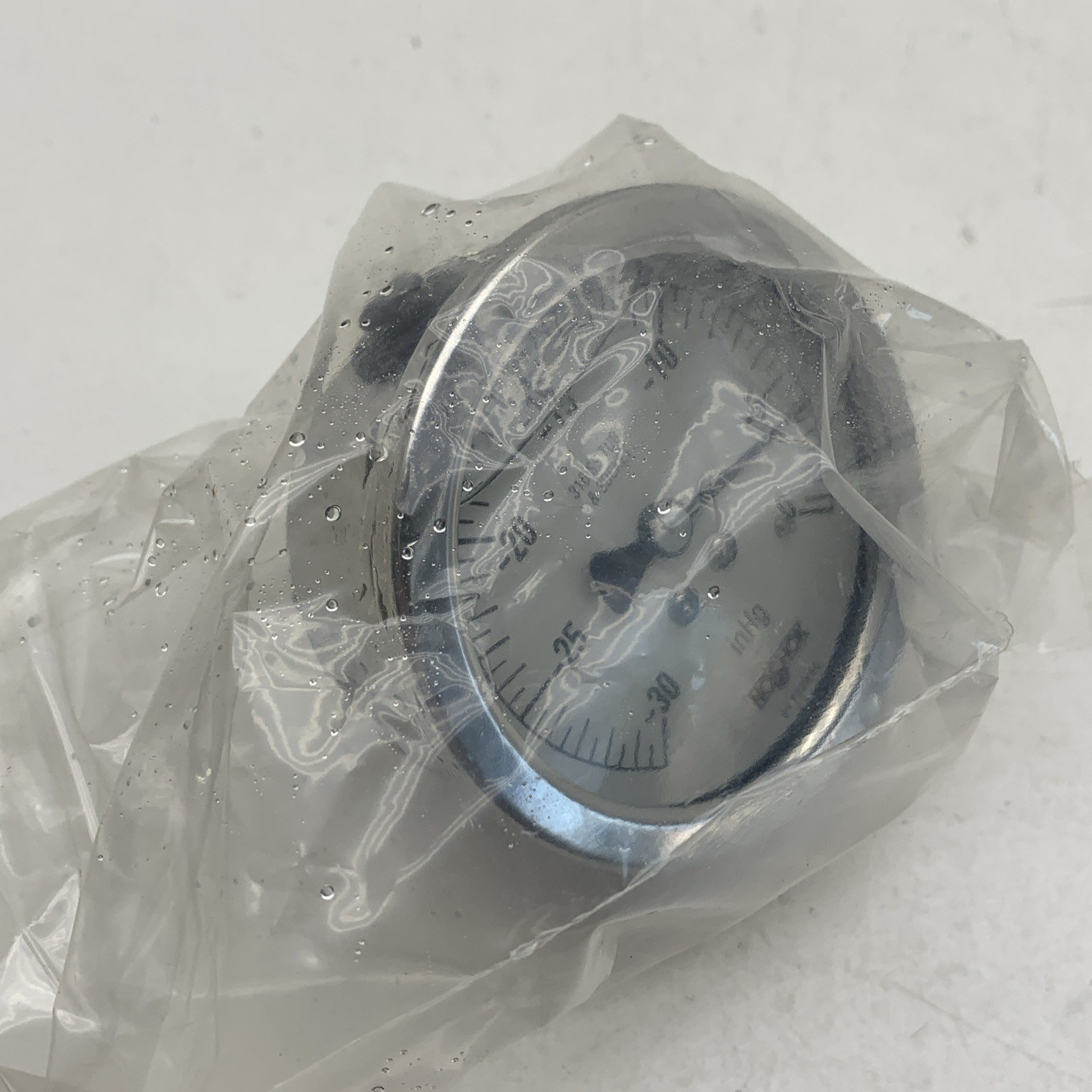 NoShok 25-510-30-vac Stainless Vacuum Pressure Gauge -30inHg ~Glycerin LEAK~