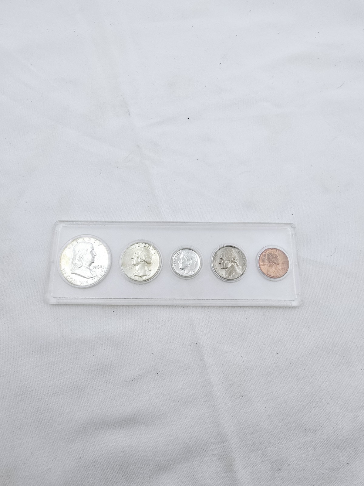 SILVER 1962  Mint Set 90% Silver Half Dollar Quarter And Dime
