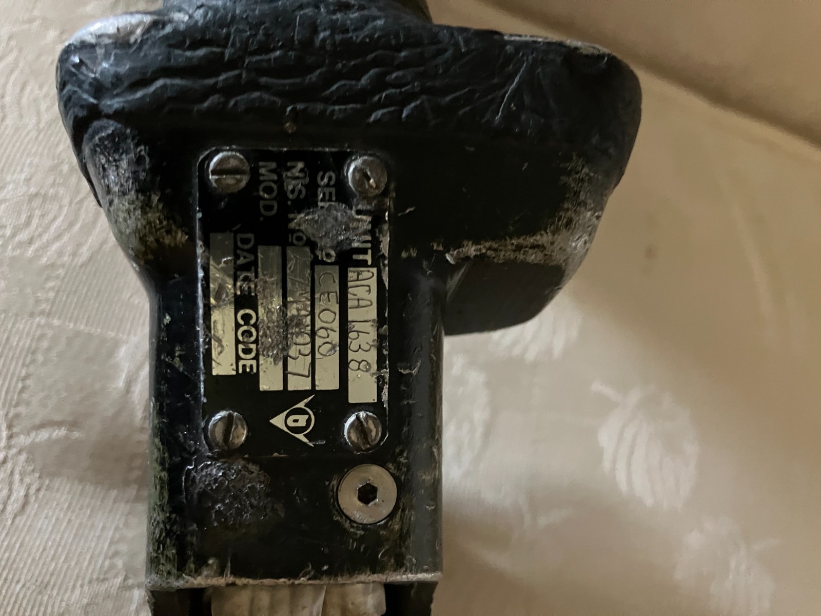 ORIGINAL Control stick grip from a Panovia TORNADO fighter.