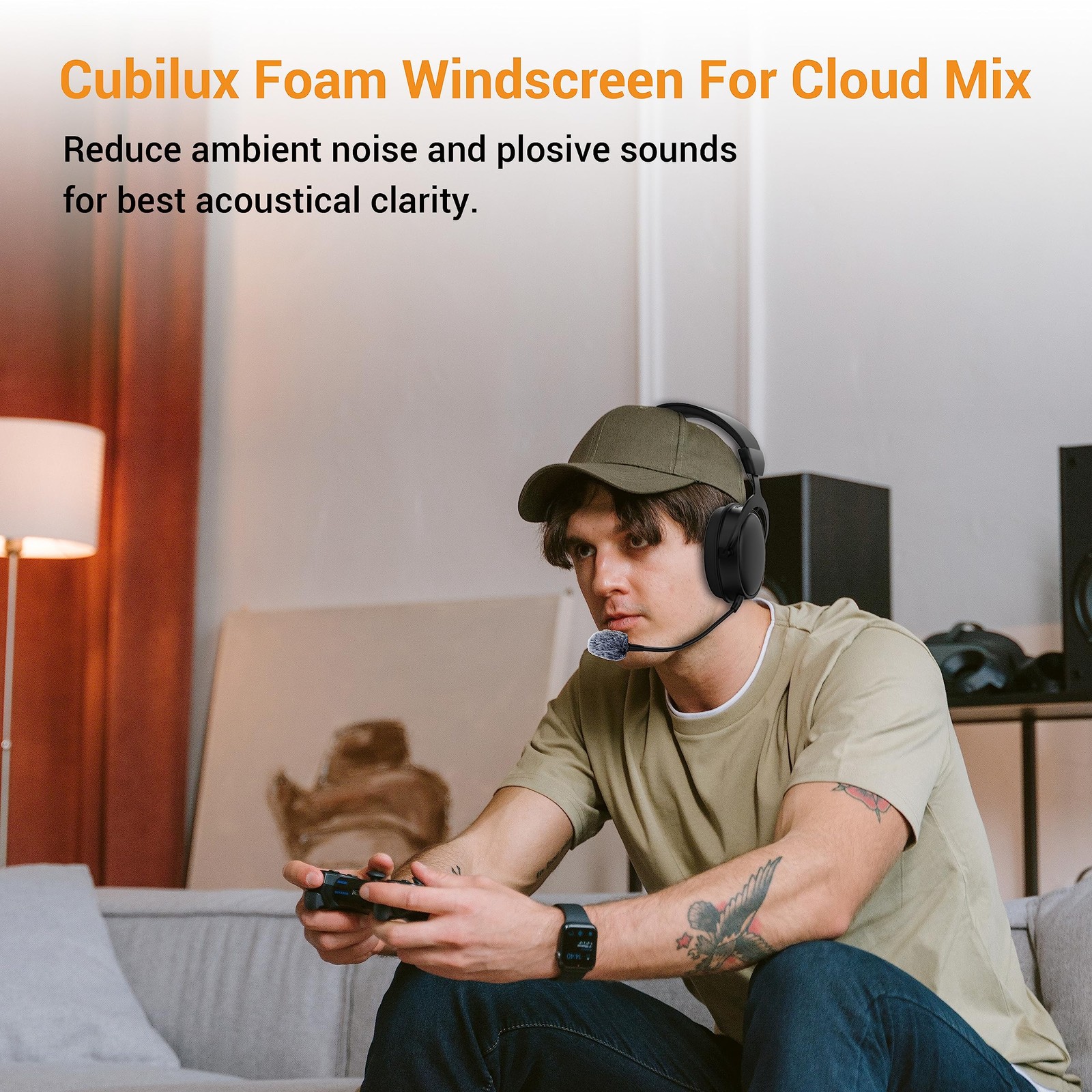 Furry Windscreen for Game Headset, Muff Windshield Windjammer Deadcat,Wind Mu...
