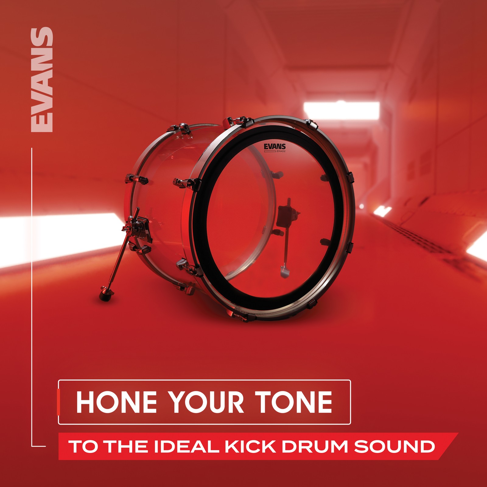 EVANS EMAD2 System Bass Pack, 20 Inch