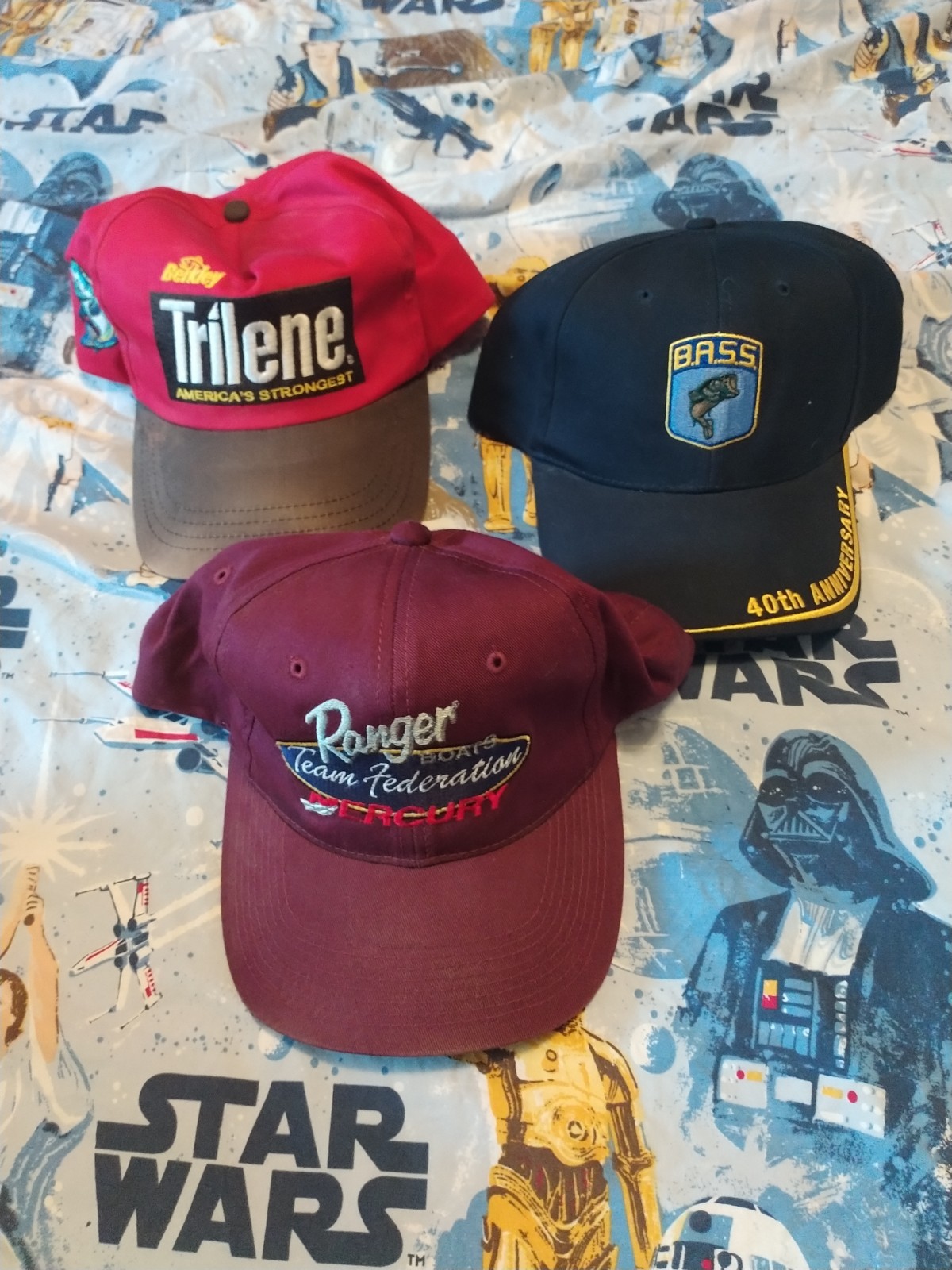 Ranger Boats Hat Cap Embroidered Adjustable Fishing Lot Of 3